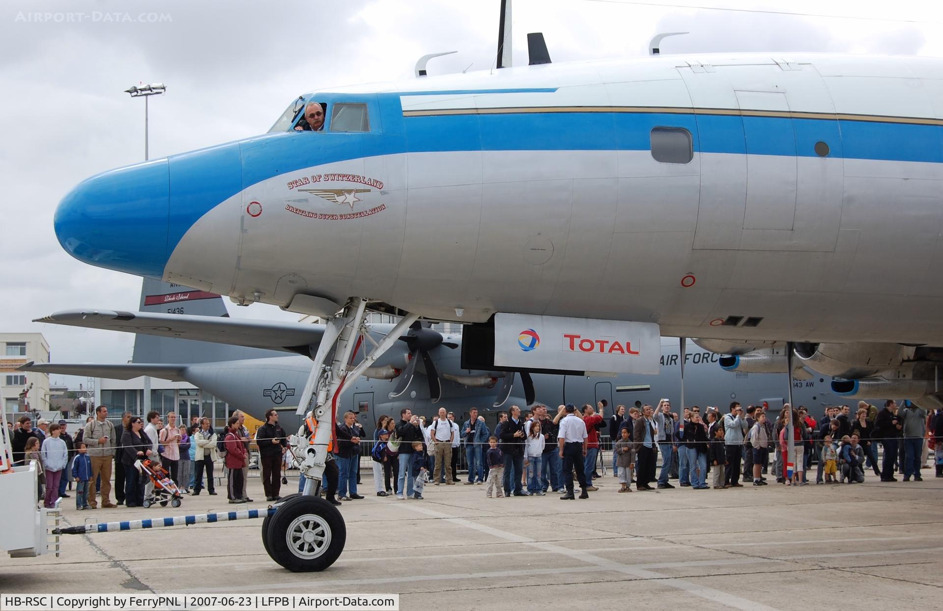 HB-RSC, 1955 Lockheed C-121C Super Constellation (L-1049F) C/N 1049F-4175, Connie nose section