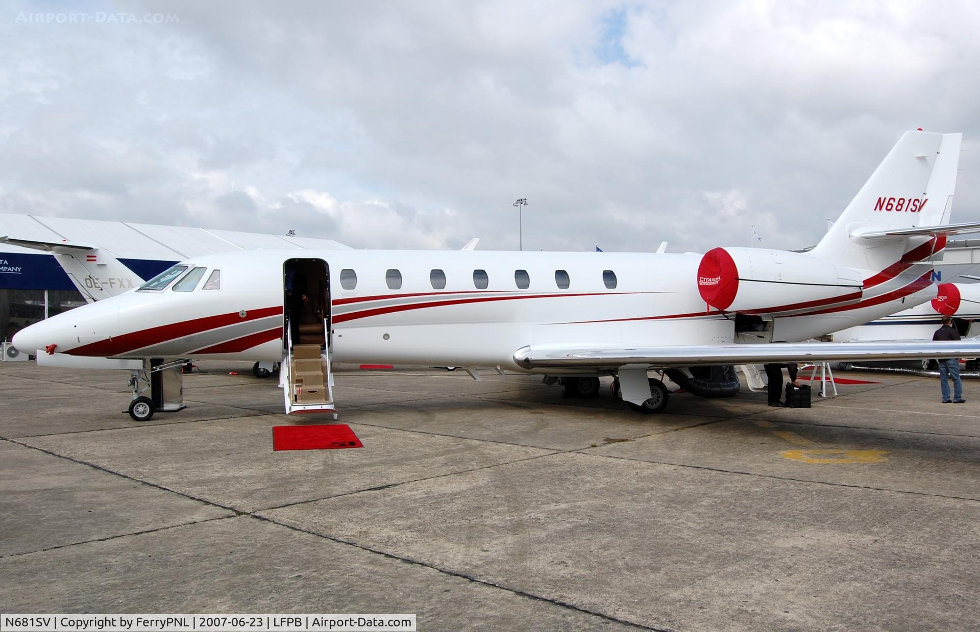 N681SV, 2007 Cessna 680 Citation Sovereign C/N 680-0117, Cessna Sovereign demonstrator in LBG