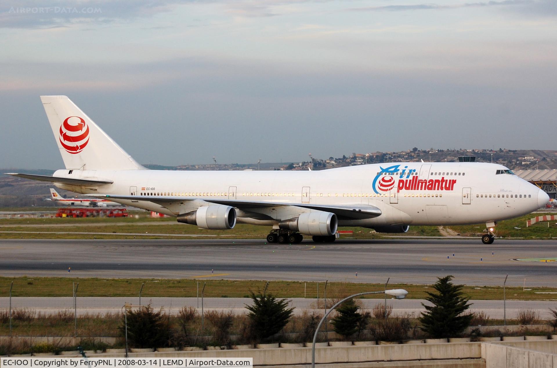 EC-IOO, Boeing 747-341 C/N 24106, Pullmantur B743 arriving