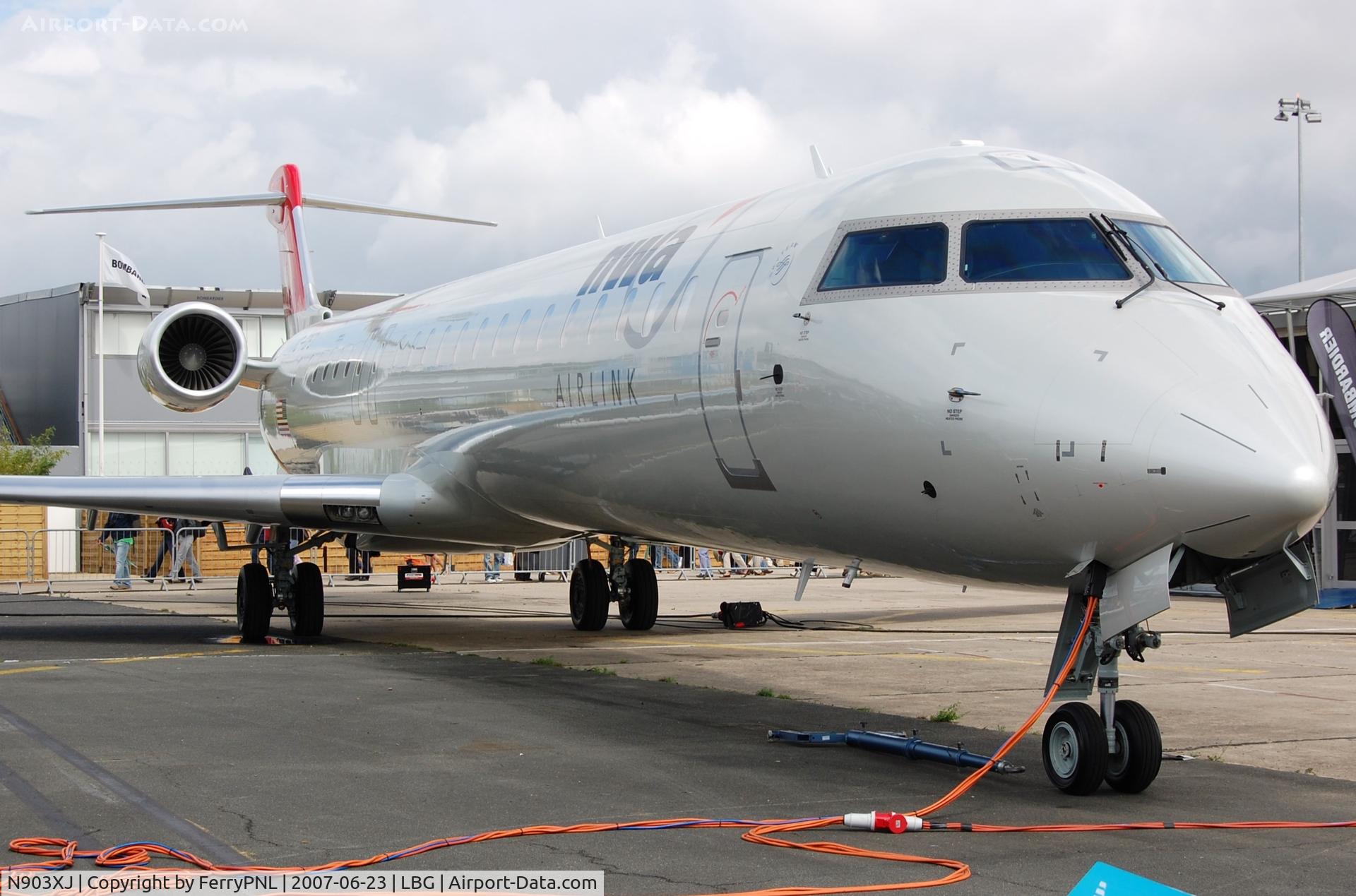 N903XJ, 2007 Bombardier CRJ-900 (CL-600-2D24) C/N 15134, Mesaba Airlines CL900 demonstrated in LBG as C-FOFO