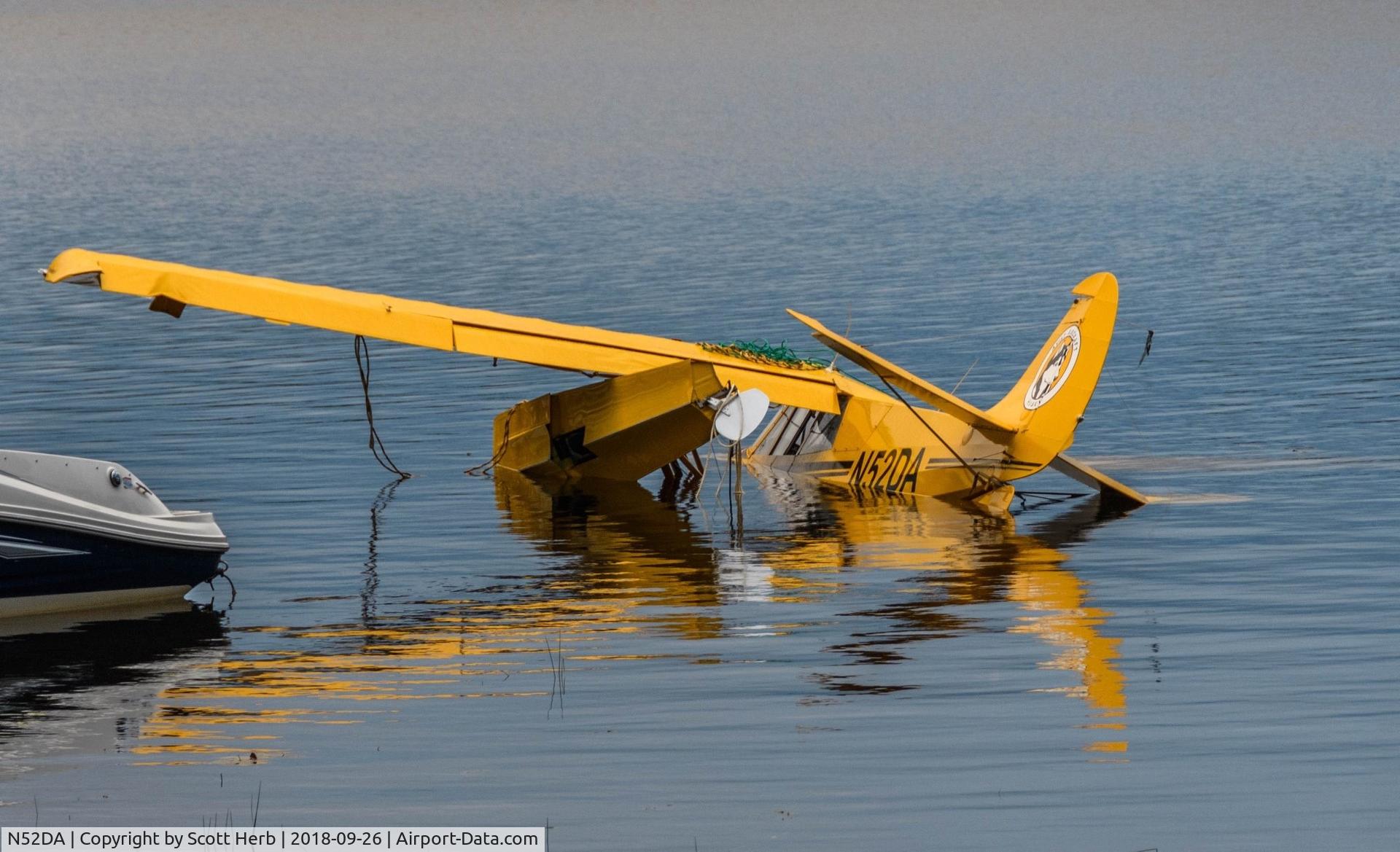 N52DA, 1999 Aviat A-1B Husky C/N 2033, Found the aircraft had apparently crash landed into a lake in NY's Adirondacks; Raquette Lake - located at Bird's Marine.