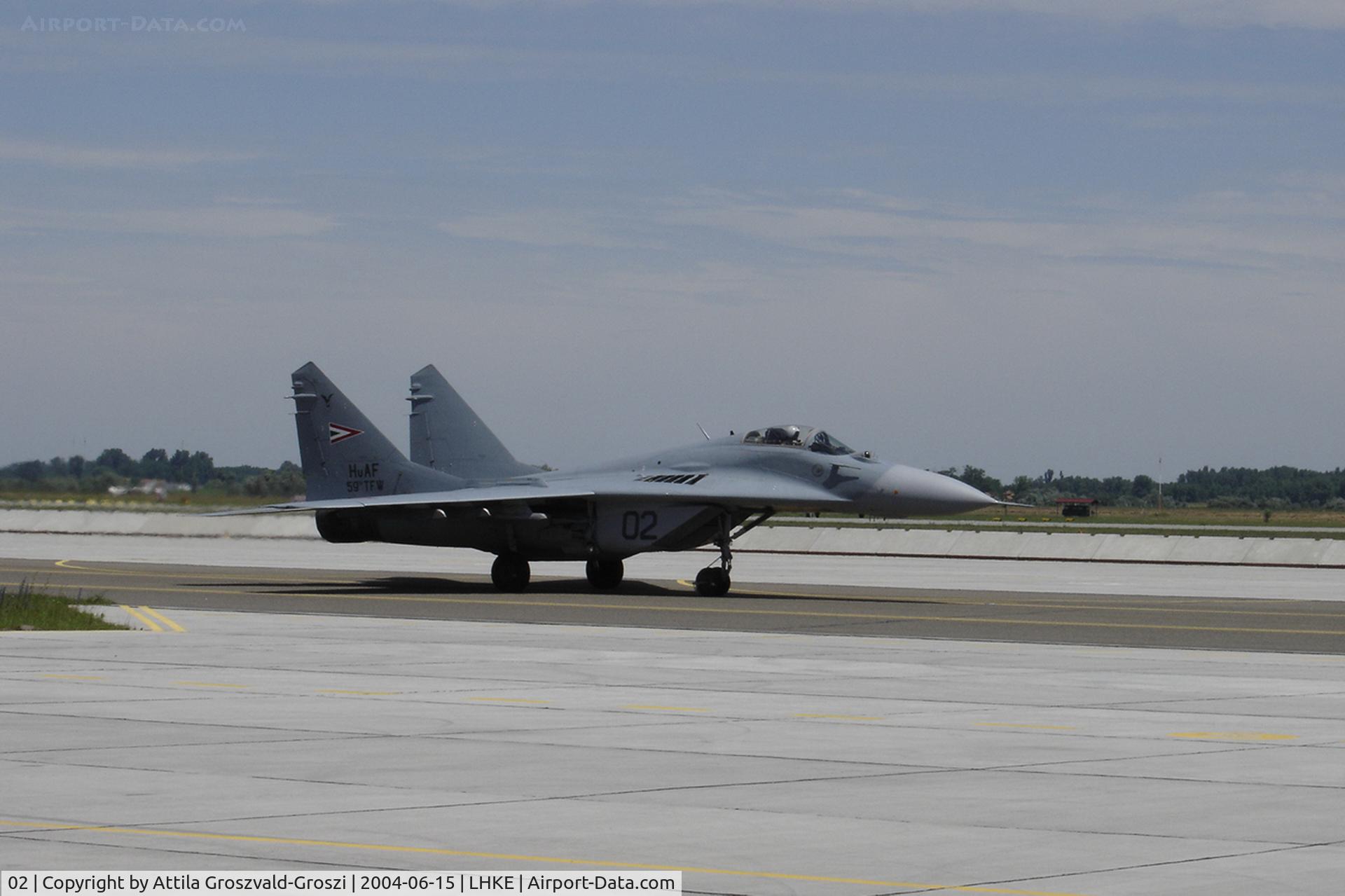 02, Mikoyan-Gurevich MiG-29B C/N 2960535117/4505, LHKE - Kecskemét Air Base, Hungary