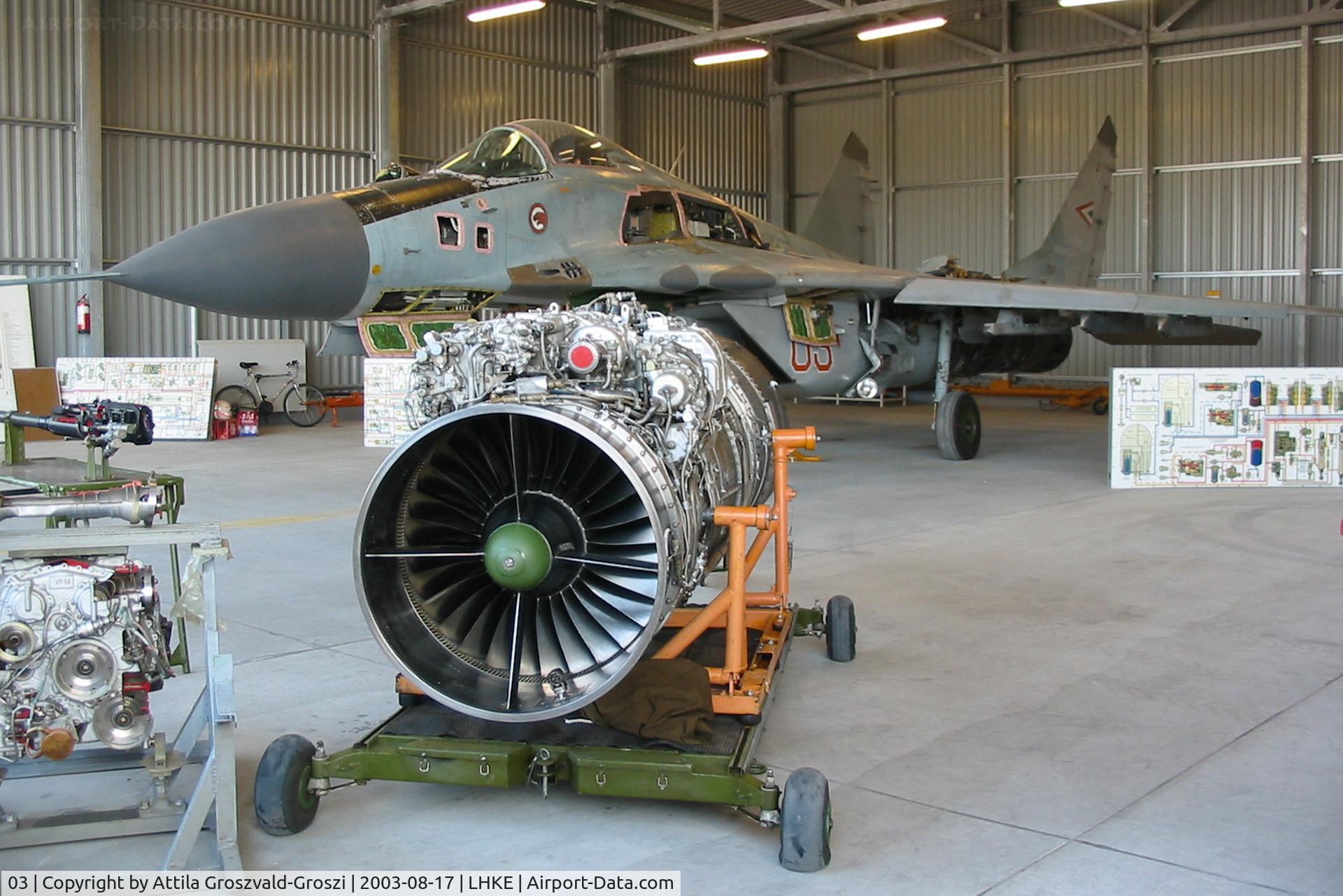 03, Mikoyan-Gurevich MiG-29B C/N 2960535124/4507, LHKE - Kecskemét Air Base, Hungary