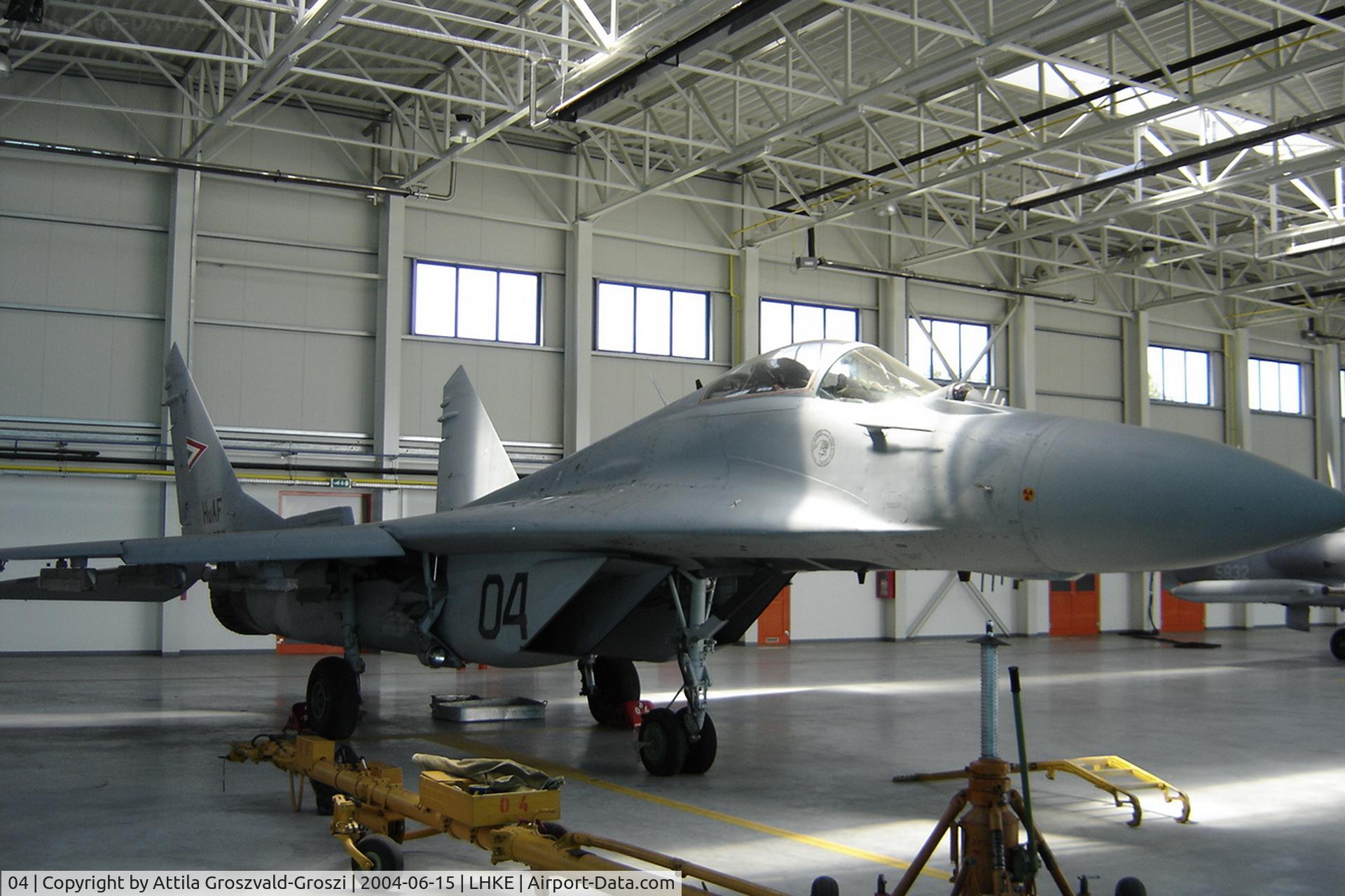 04, Mikoyan-Gurevich MiG-29B C/N 2960535127/4508, LHKE - Kecskemét Air Base, Hungary