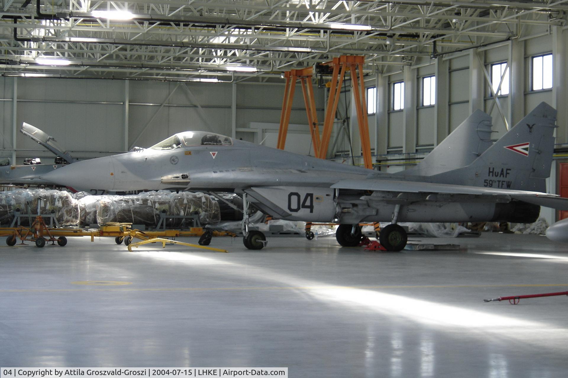 04, Mikoyan-Gurevich MiG-29B C/N 2960535127/4508, LHKE - Kecskemét Air Base, Hungary