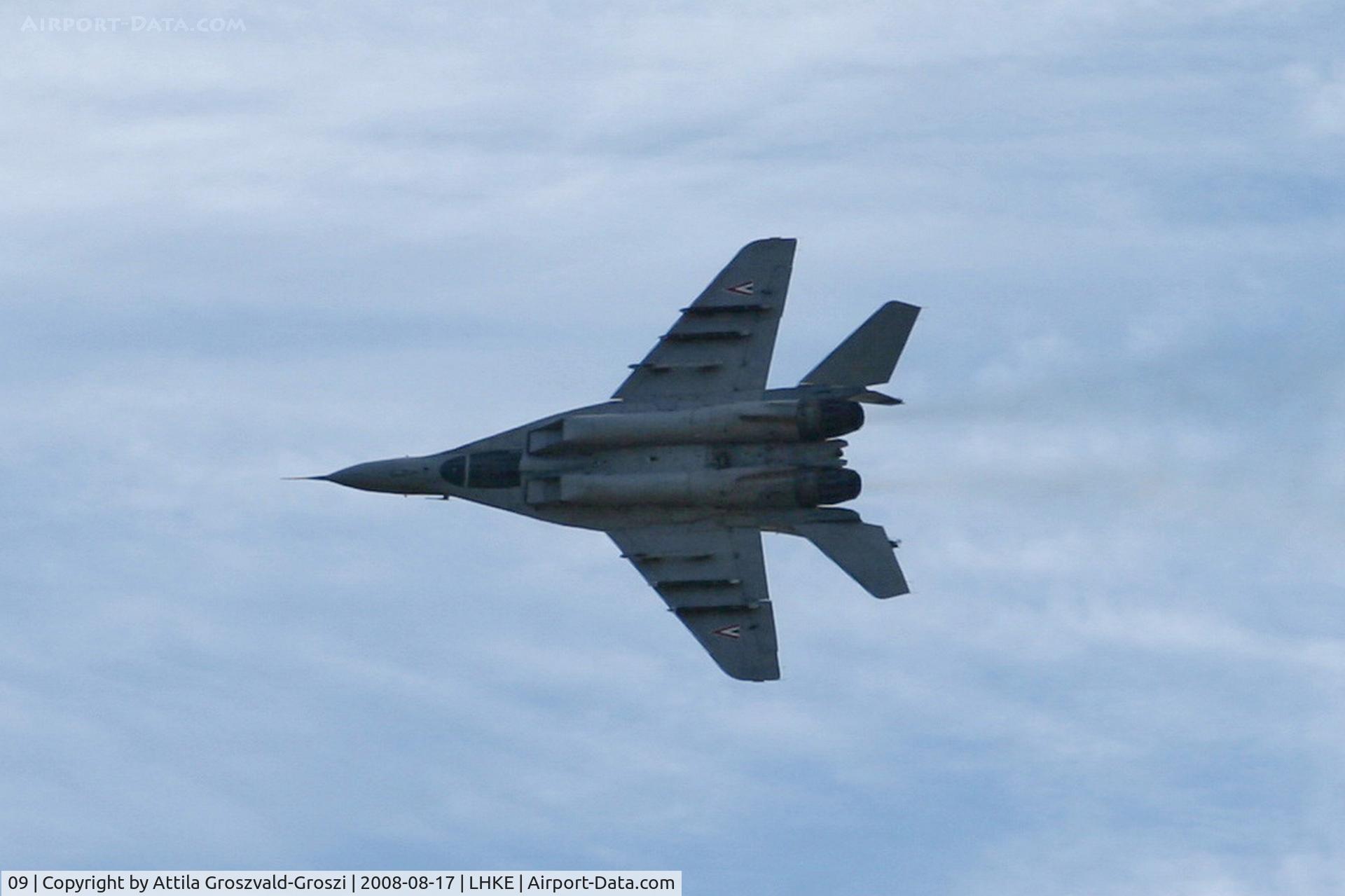 09, Mikoyan-Gurevich MiG-29B C/N 2960535157/4602, LHKE - Kecskemét Air Base, Hungary