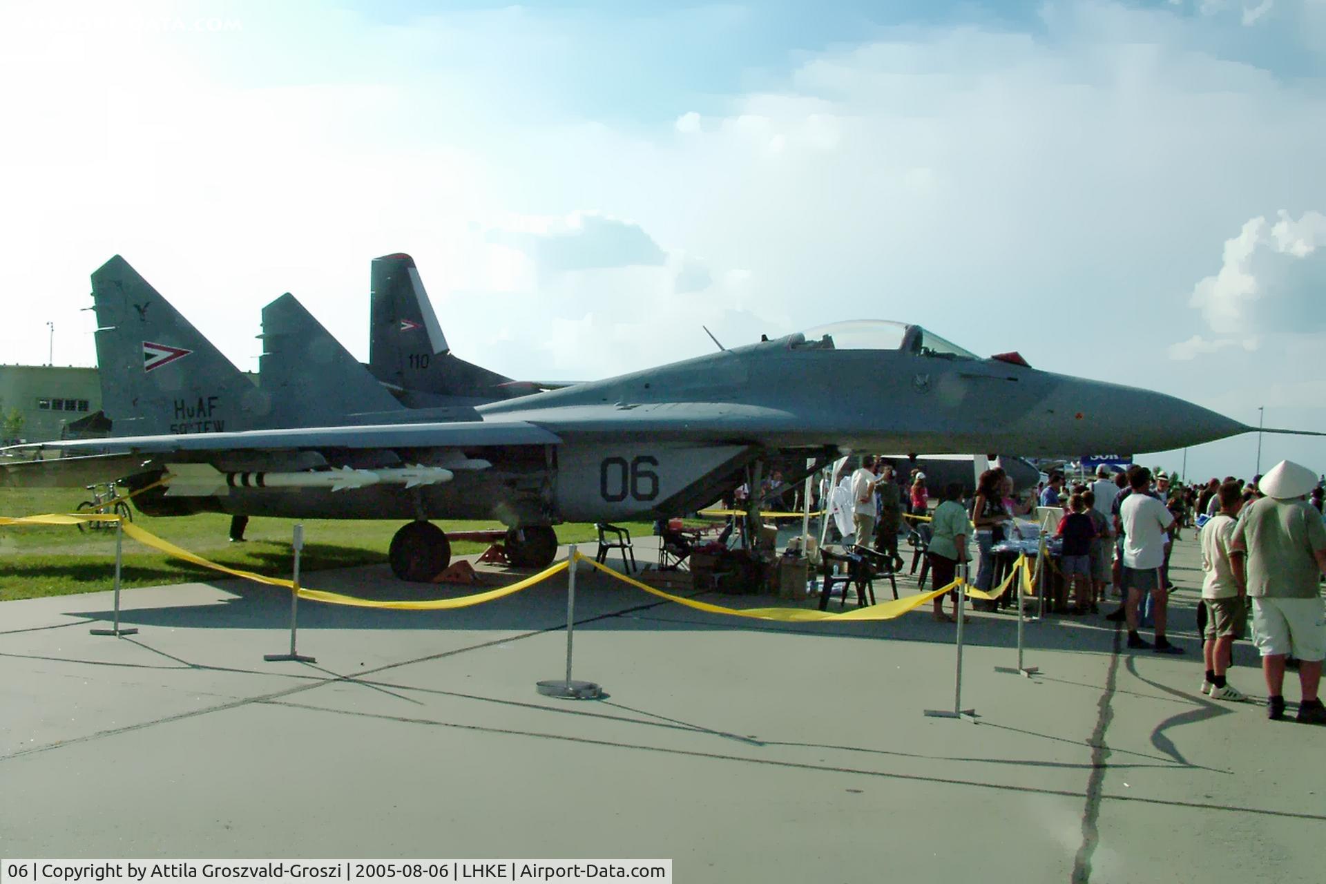 06, Mikoyan-Gurevich MiG-29B C/N 2960535149/4514, LHKE - Kecskemét Air Base, Hungary