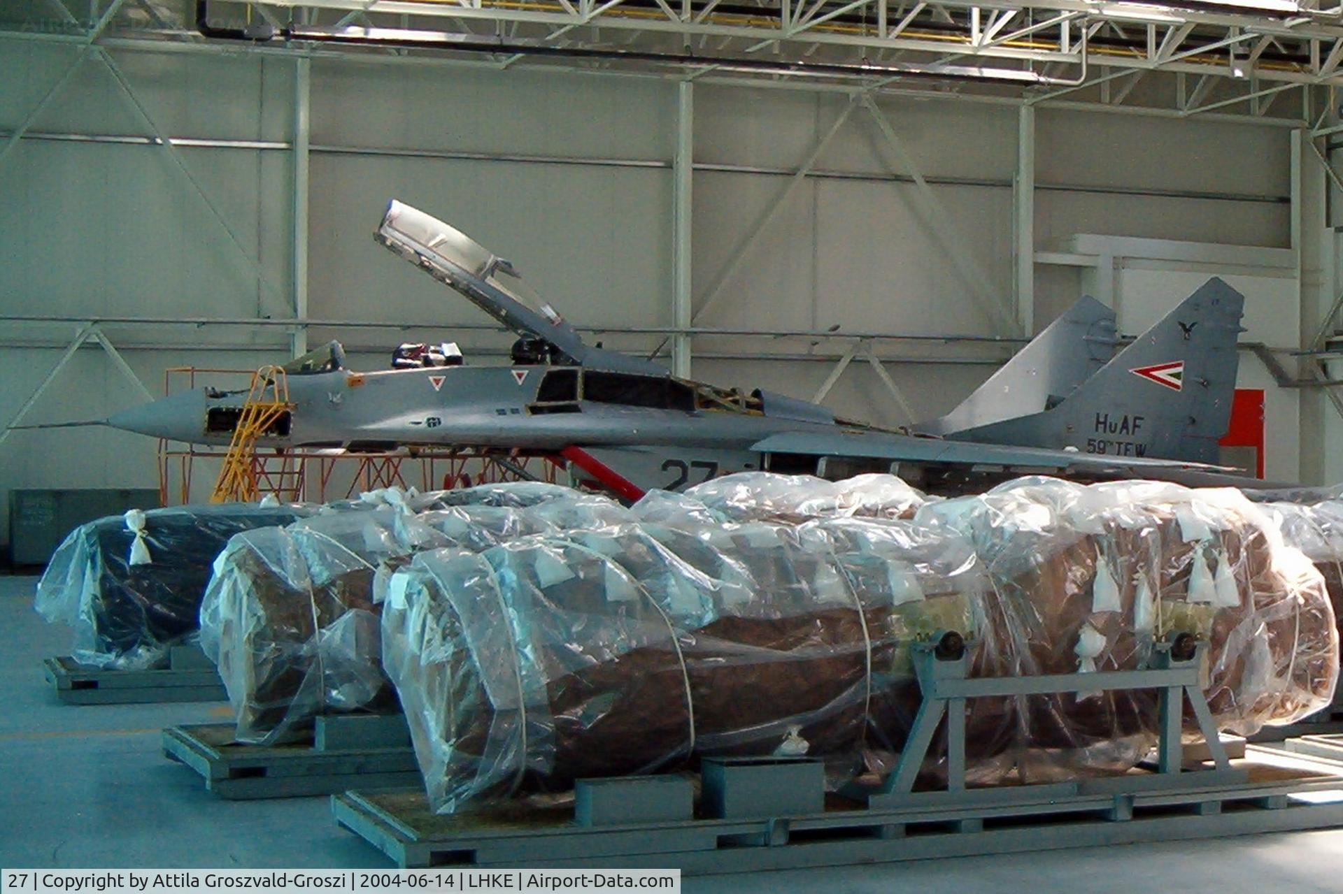 27, Mikoyan-Gurevich MiG-29UB C/N 50903027268, LHKE - Kecskemét Air Base, Hungary