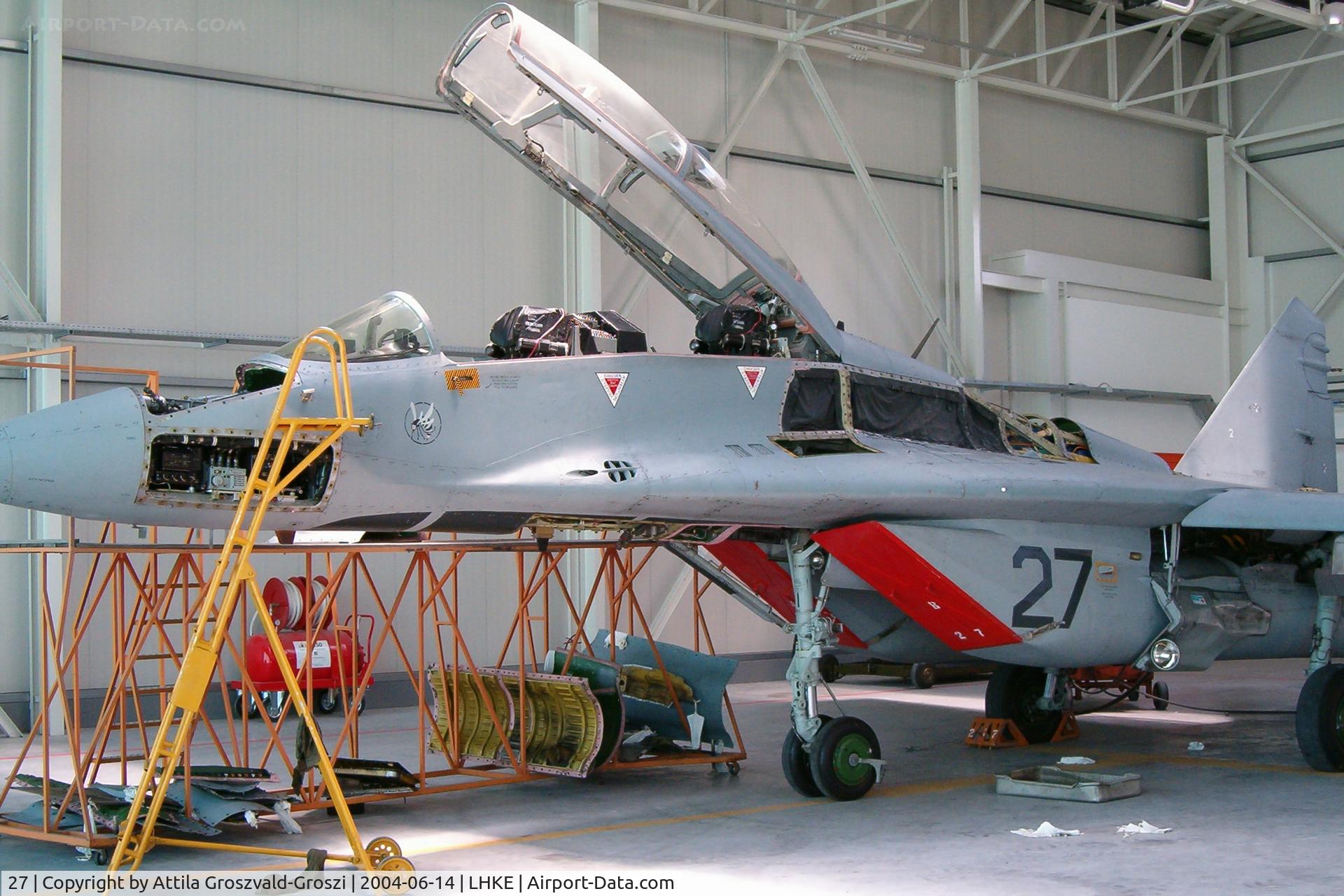 27, Mikoyan-Gurevich MiG-29UB C/N 50903027268, LHKE - Kecskemét Air Base, Hungary