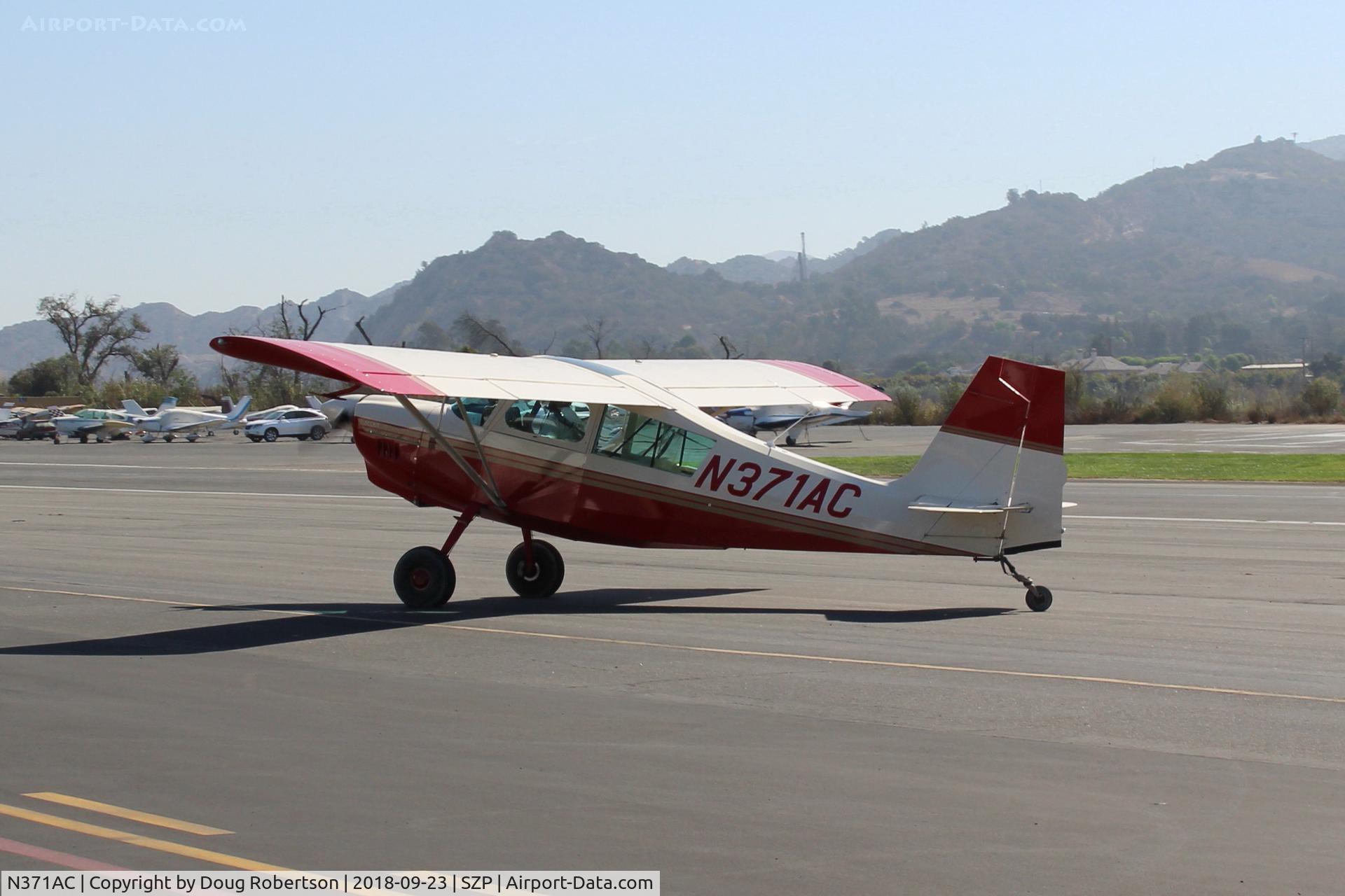 N371AC, 2002 American Champion 8GCBC Scout C/N 435-2002, 2002 American Champion 8GCBC SCOUT, Lycoming O-360 180 Hp, taxi back
