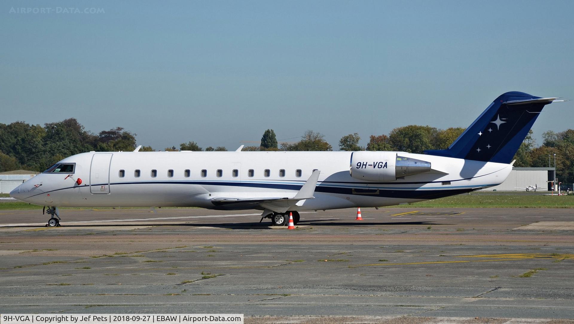 9H-VGA, 2007 Bombardier Challenger 850 (CL-600-2B19) C/N 8077, At Antwerp Airport.