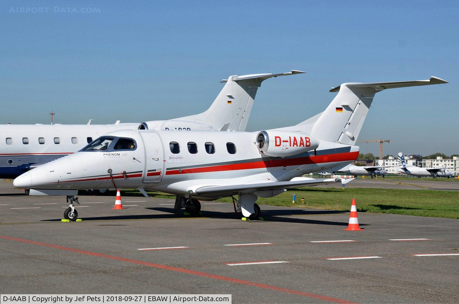 D-IAAB, 2010 Embraer EMB-500 Phenom 100 C/N 50000180, At Antwerp Airport.