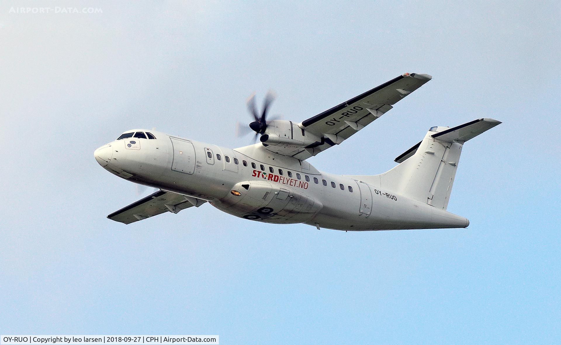 OY-RUO, 1996 ATR 42-500 C/N 514, Copenhagen 27.9.2018 