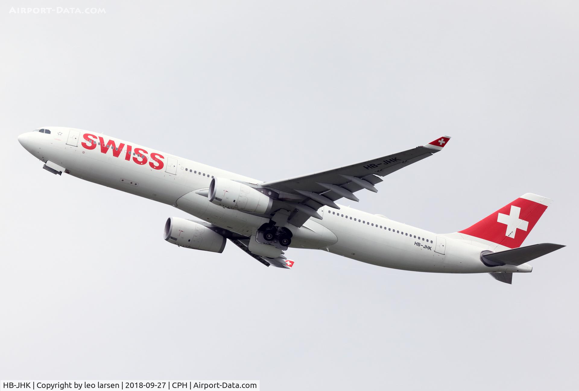 HB-JHK, 2011 Airbus A330-343X C/N 1276, Copenhagen 27.9.2018