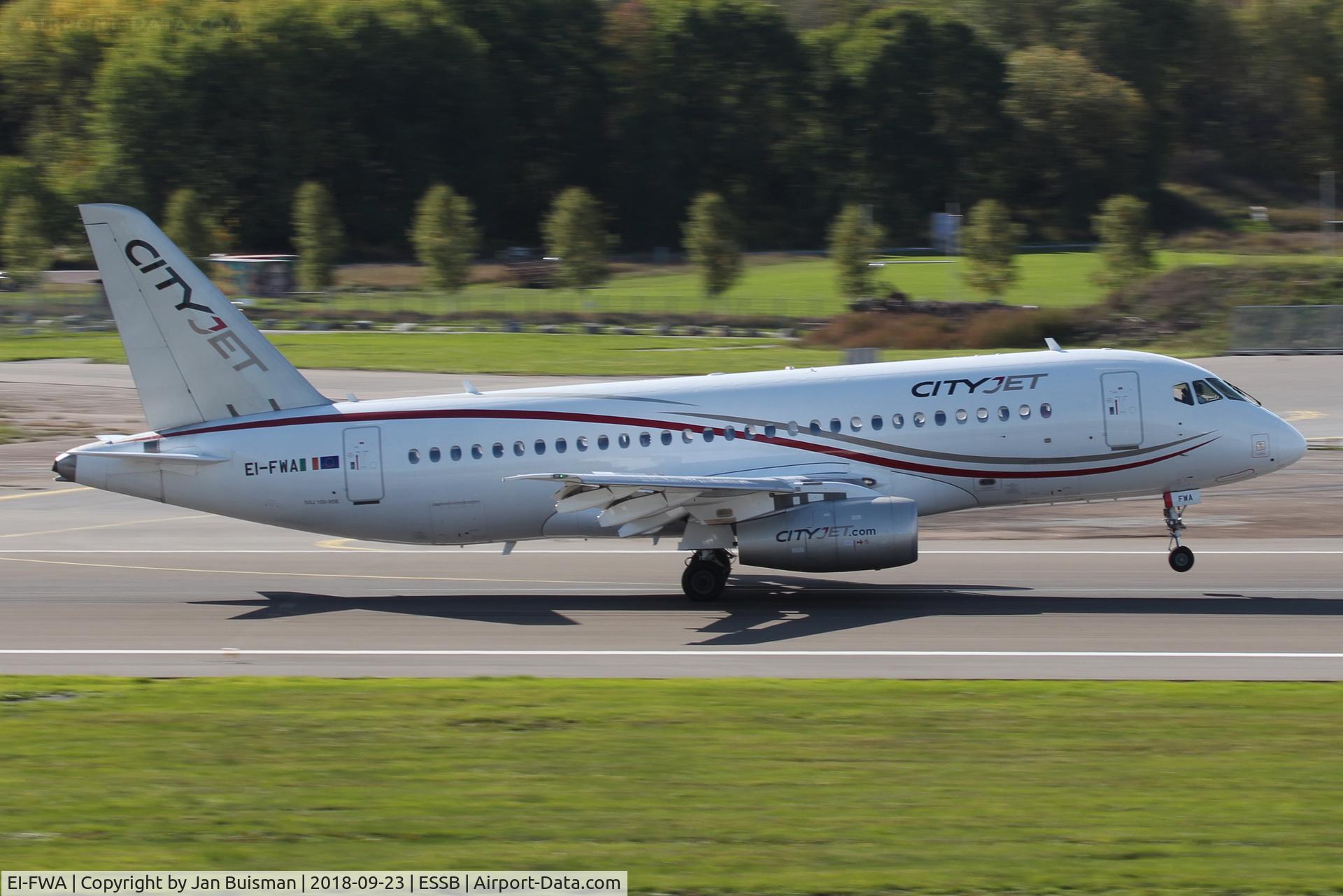 EI-FWA, 2015 Sukhoi Superjet 100-95B C/N 95102, Cityjet