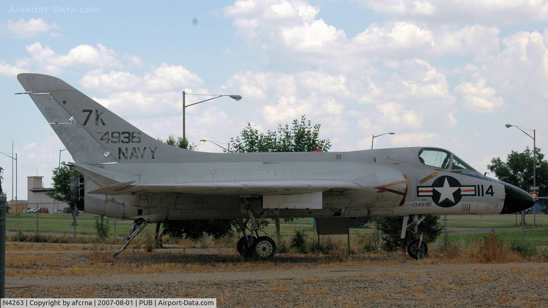 N4263, Douglas F-6A Skyray C/N 10530, F4D-1 (aka F-6A) at Pueblo Weisbrod Air Museum