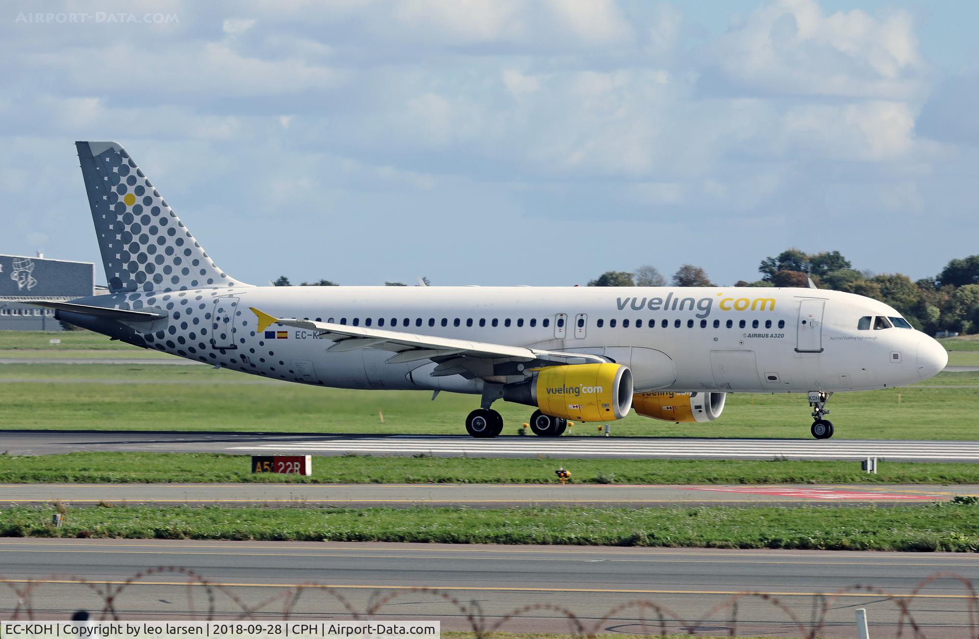 EC-KDH, 2007 Airbus A320-214 C/N 3083, Copenhagen 28.9.2018