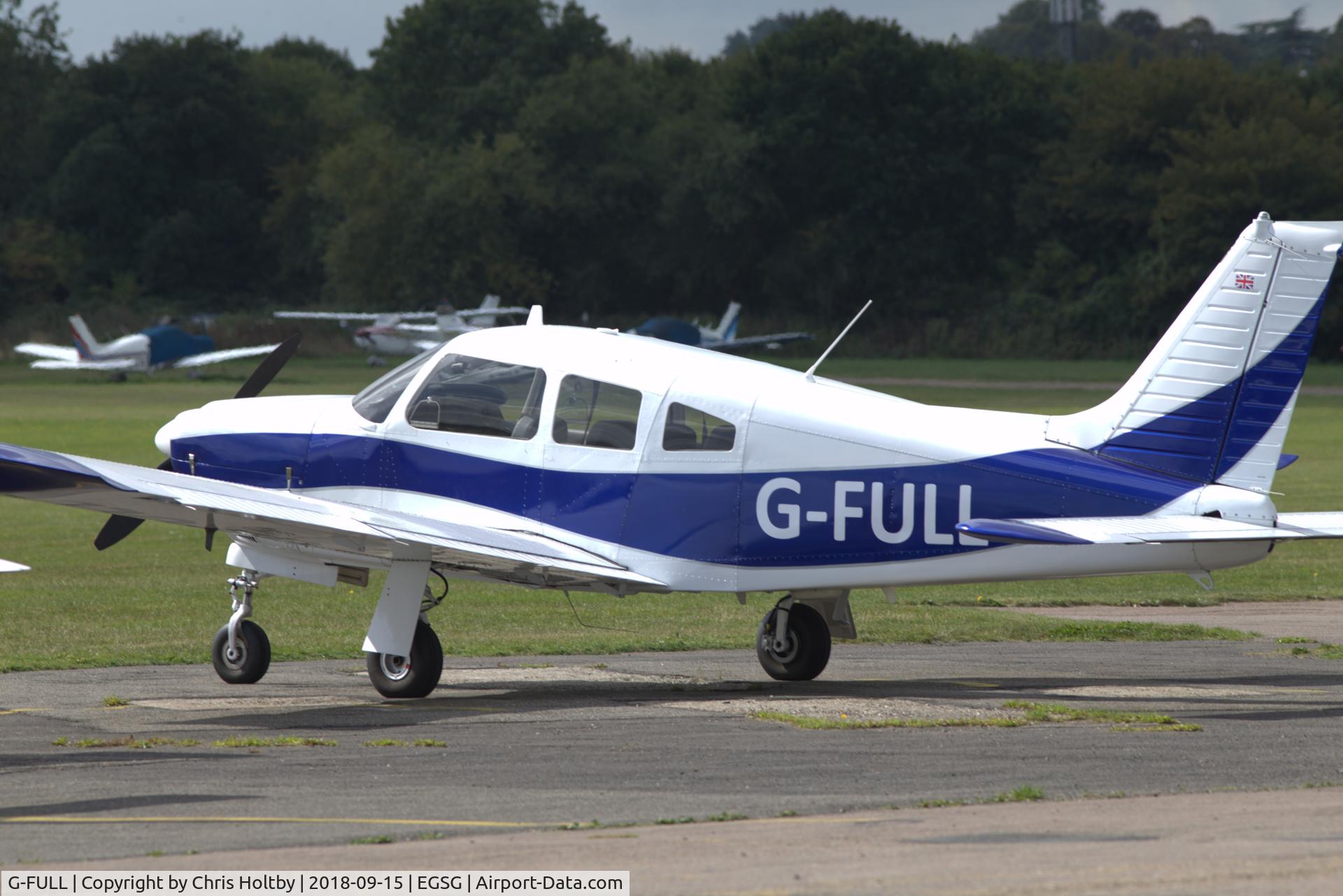 G-FULL, 1974 Piper PA-28R-200-2 Cherokee Arrow II C/N 28R-7435248, Still one of the many Flying Club aircraft at EGSG now In a fresh livery