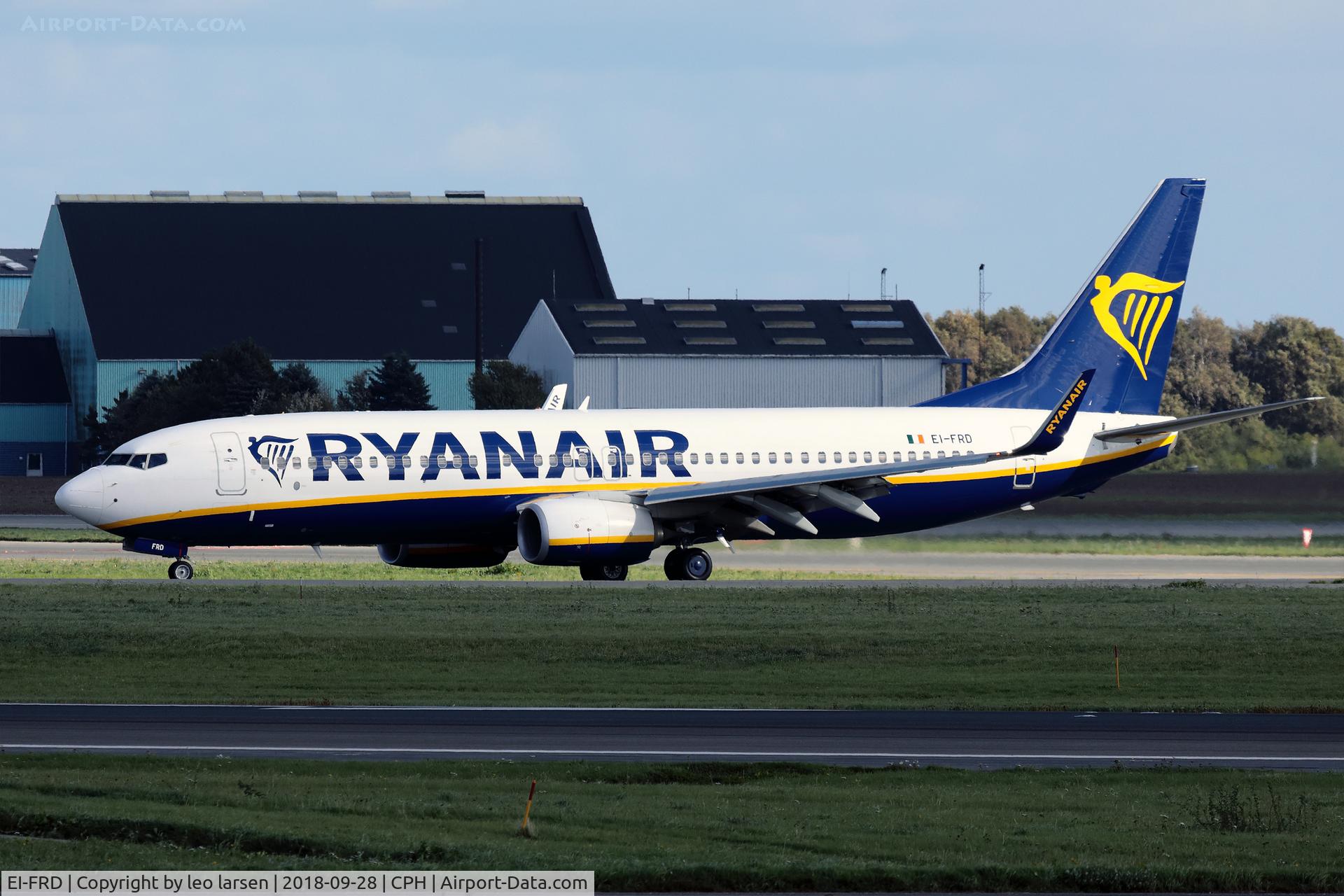 EI-FRD, 2016 Boeing 737-8AS C/N 44738, Copenhagen 28.9.2018