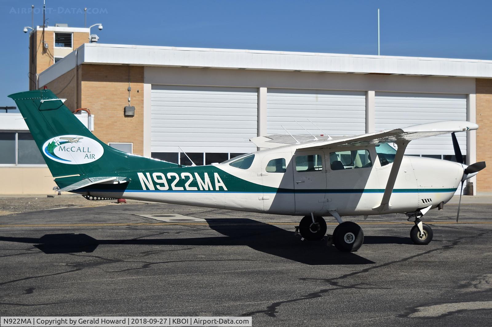 N922MA, 1976 Cessna TU206F Turbo Stationair C/N U20603467, Parked on Back Country ramp.