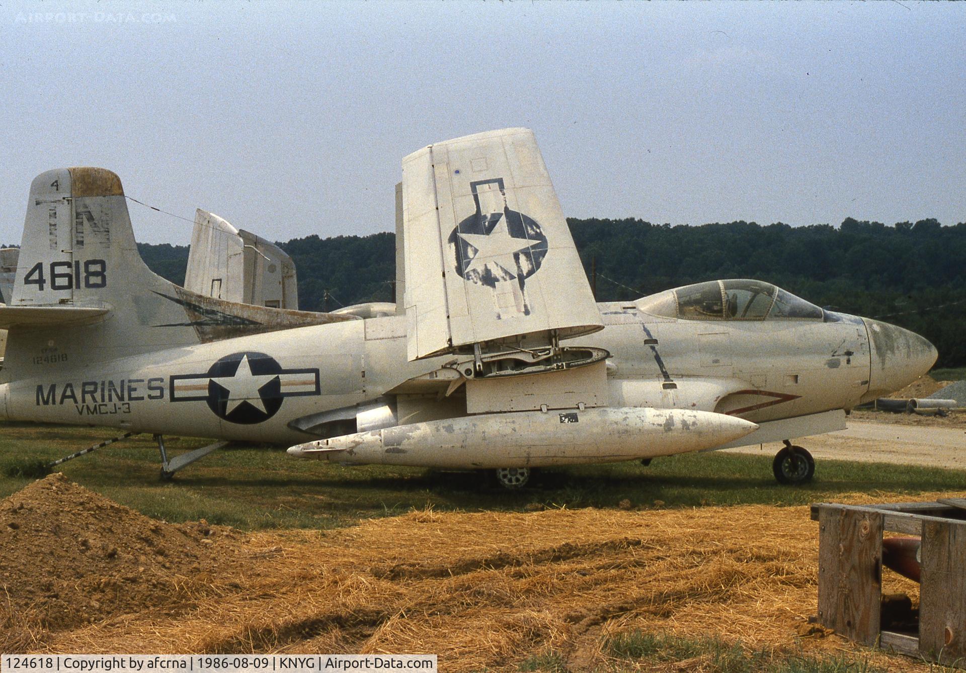 124618, Douglas F3D-2 C/N 7480, Stored at Quantico