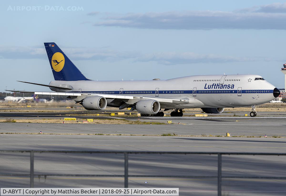 D-ABYT, 2015 Boeing 747-830 C/N 37844, D-ABYT