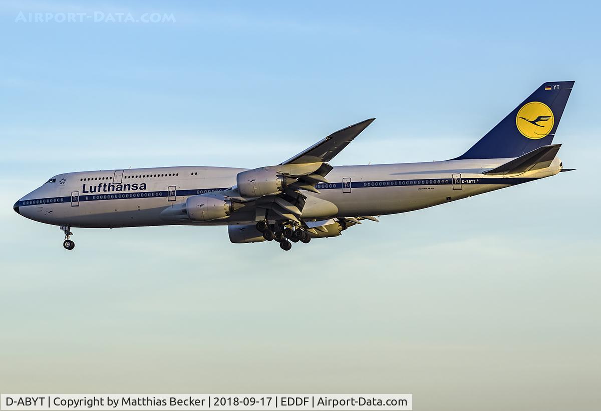 D-ABYT, 2015 Boeing 747-830 C/N 37844, D-ABYT