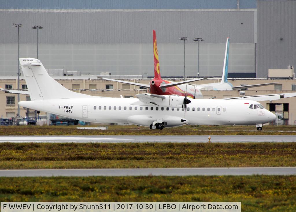 F-WWEV, 2017 ATR 72-600 C/N 1449, C/n 1449 -  For Wings Abadi Air