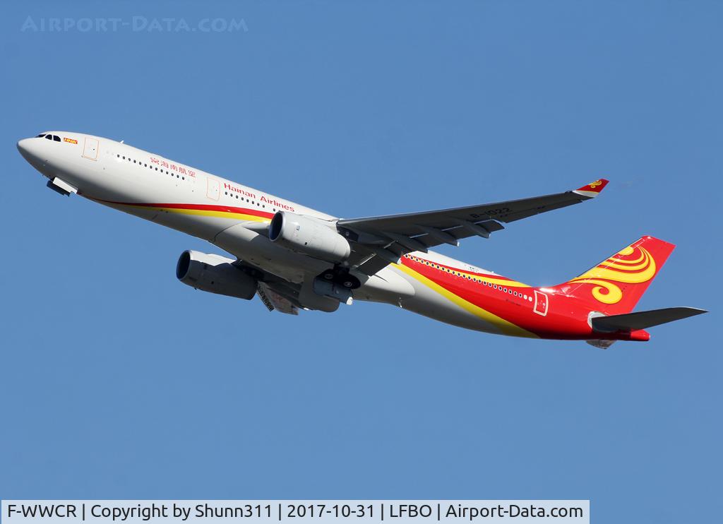 F-WWCR, 2017 Airbus A330-343 C/N 1827, C/n 1827 - To be B-1022