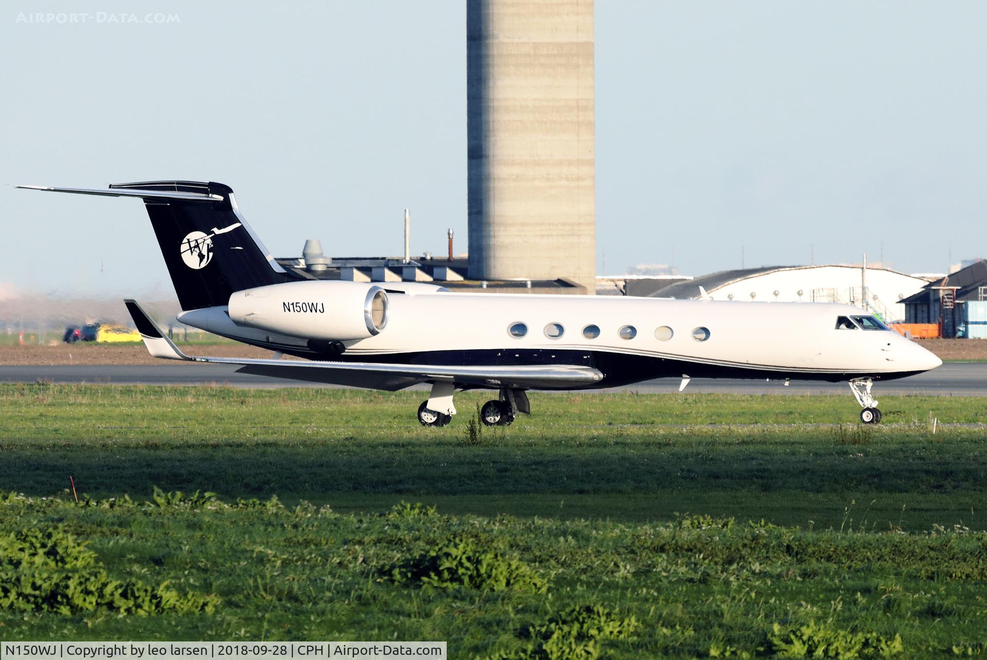 N150WJ, 2001 Gulfstream Aerospace G-V C/N 658, Copenhagen 28.9.2018