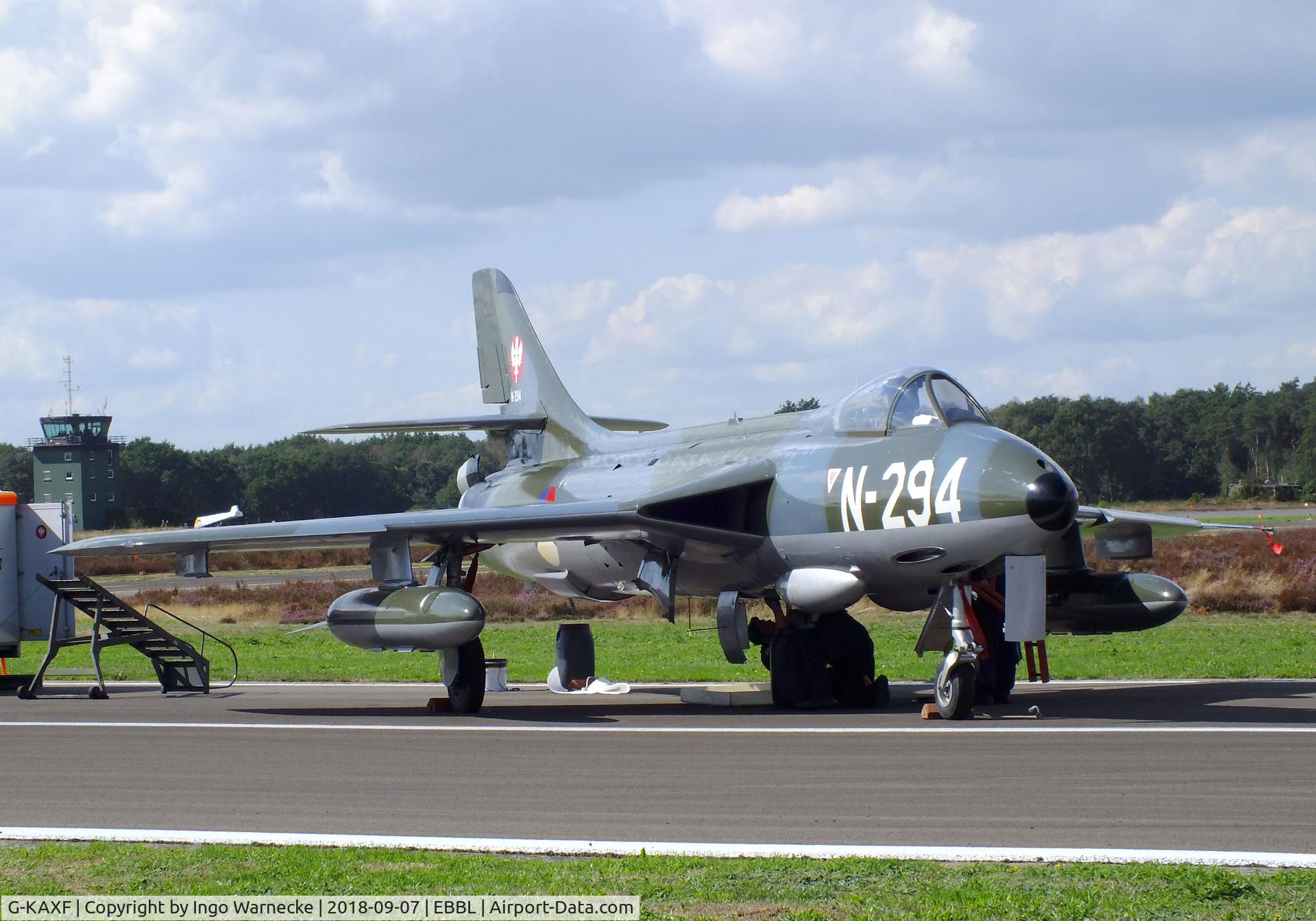 G-KAXF, 1956 Hawker Hunter F.6A C/N S4/U/3361, Hawker Hunter F6A at the 2018 BAFD spotters day, Kleine Brogel airbase