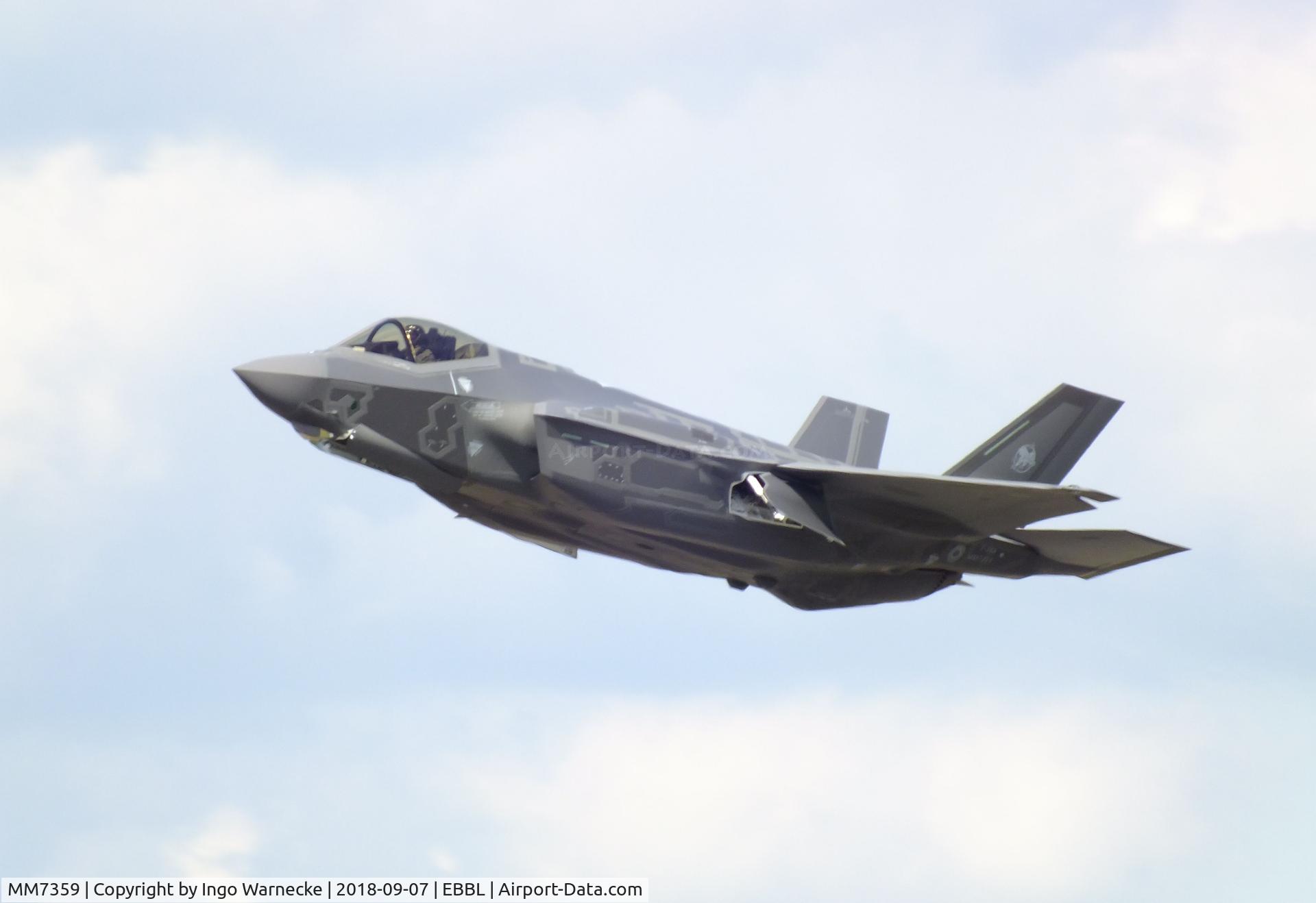 MM7359, 2017 Lockheed Martin F-35A Lightning II C/N AL-09, Lockheed Martin F-35A Lightning II of the Aeronautica Militare Italiana AMI (Italian Air Force) at the 2018 BAFD spotters day, Kleine Brogel airbase