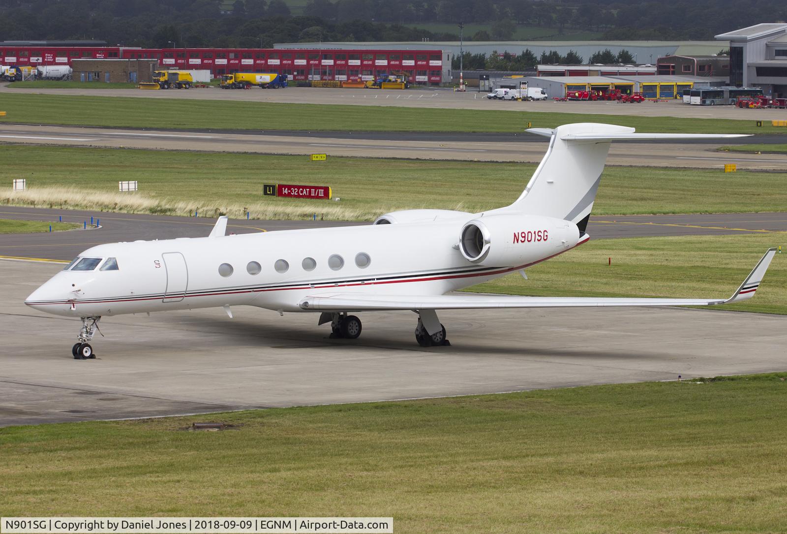N901SG, 1998 Gulfstream Aerospace G-V C/N 561, Parked on the Multiflight ramp