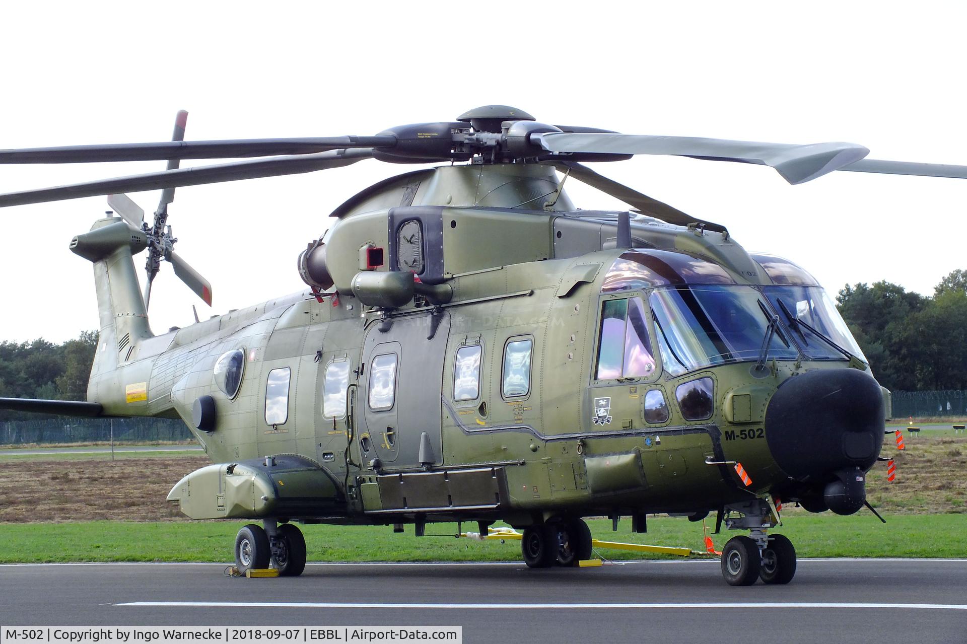M-502, 2004 AgustaWestland EH-101 Mk. 512 Merlin Joint Supporter C/N 50095/512002/DEN02, AgustaWestland EH101 Mk512 Merlin Joint Supporter of Flyvevabnet (Danish AF) at the 2018 BAFD spotters day, Kleine Brogel airbase