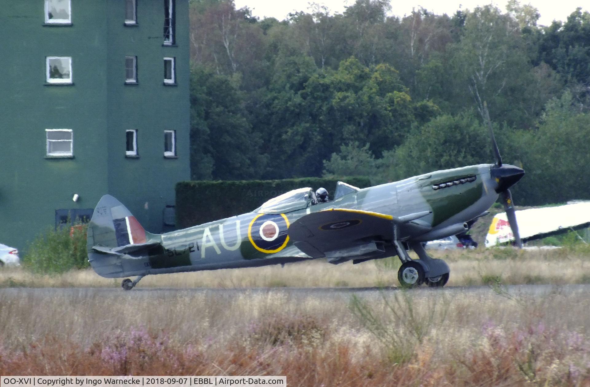 OO-XVI, 1945 Supermarine 361 Spitfire LF.XVIe C/N CBAF.IX.4756, Supermarine 361 Spitfire LF XVIe at the 2018 BAFD spotters day, Kleine Brogel airbase