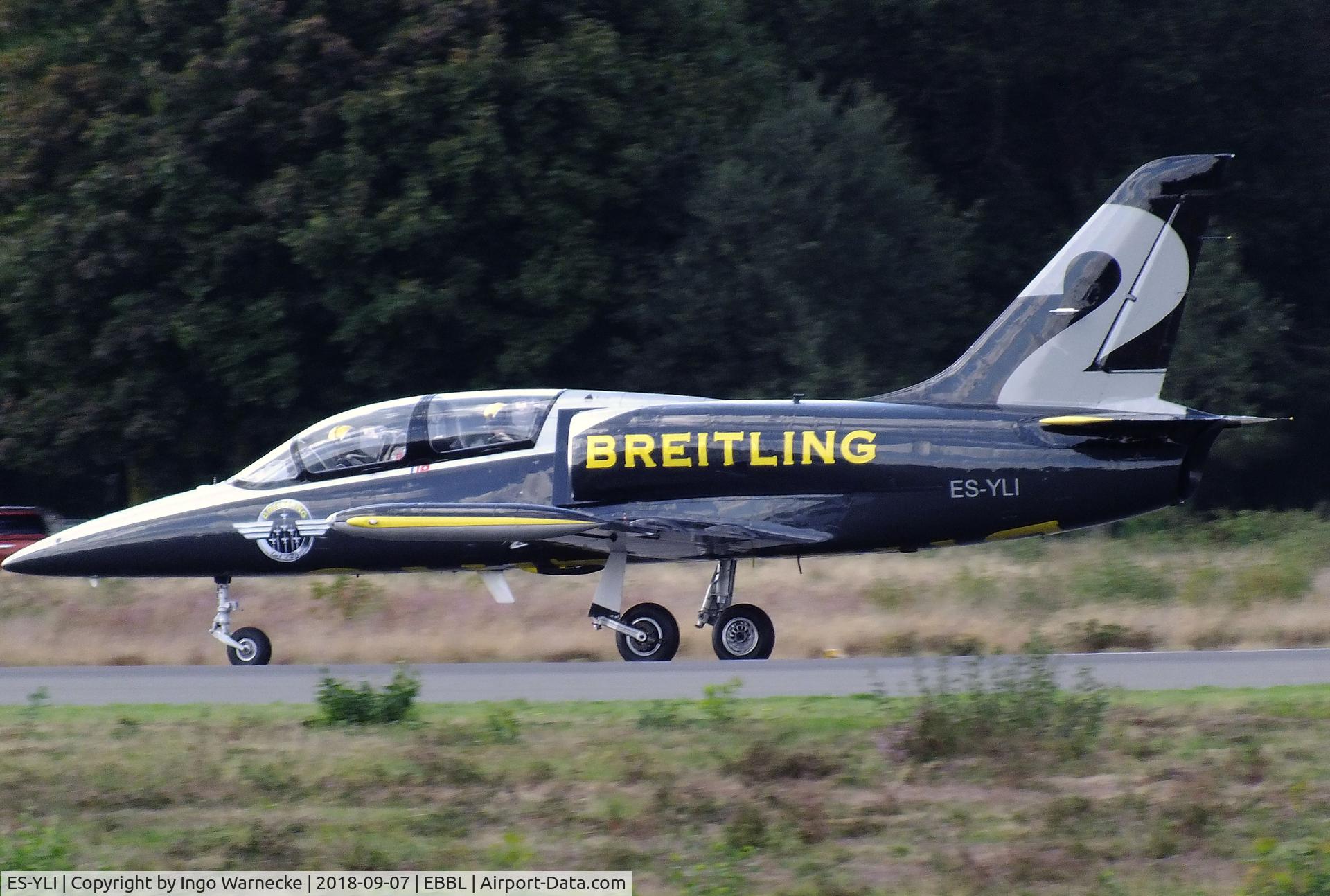 ES-YLI, Aero L-39 Albatros C/N 691876, Aero L-39 Albatros, No 2 of Breitling Jet Team at the 2018 BAFD spotters day, Kleine Brogel airbase