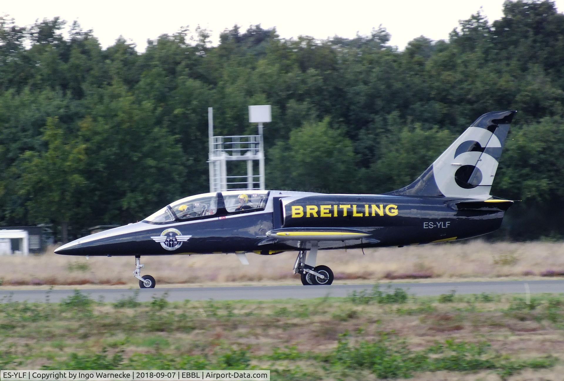 ES-YLF, Aero L-39 Albatros C/N 433141, Aero L-39 Albatros, No 5 of Breitling Jet Team at the 2018 BAFD spotters day, Kleine Brogel airbase