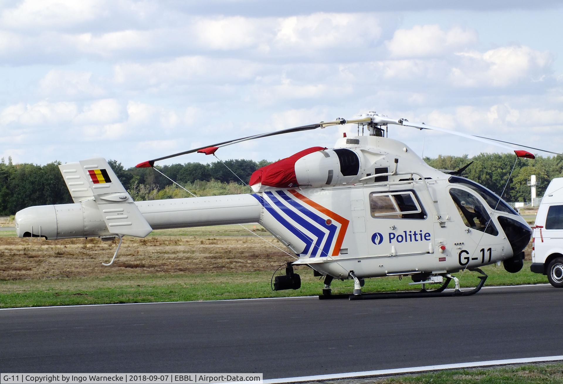 G-11, 1996 McDonnell Douglas MD-900 Explorer C/N 900-00045, McDonnell Douglas MD-900 Explorer of the Belgian Federal Police  at the 2018 BAFD spotters day, Kleine Brogel airbase