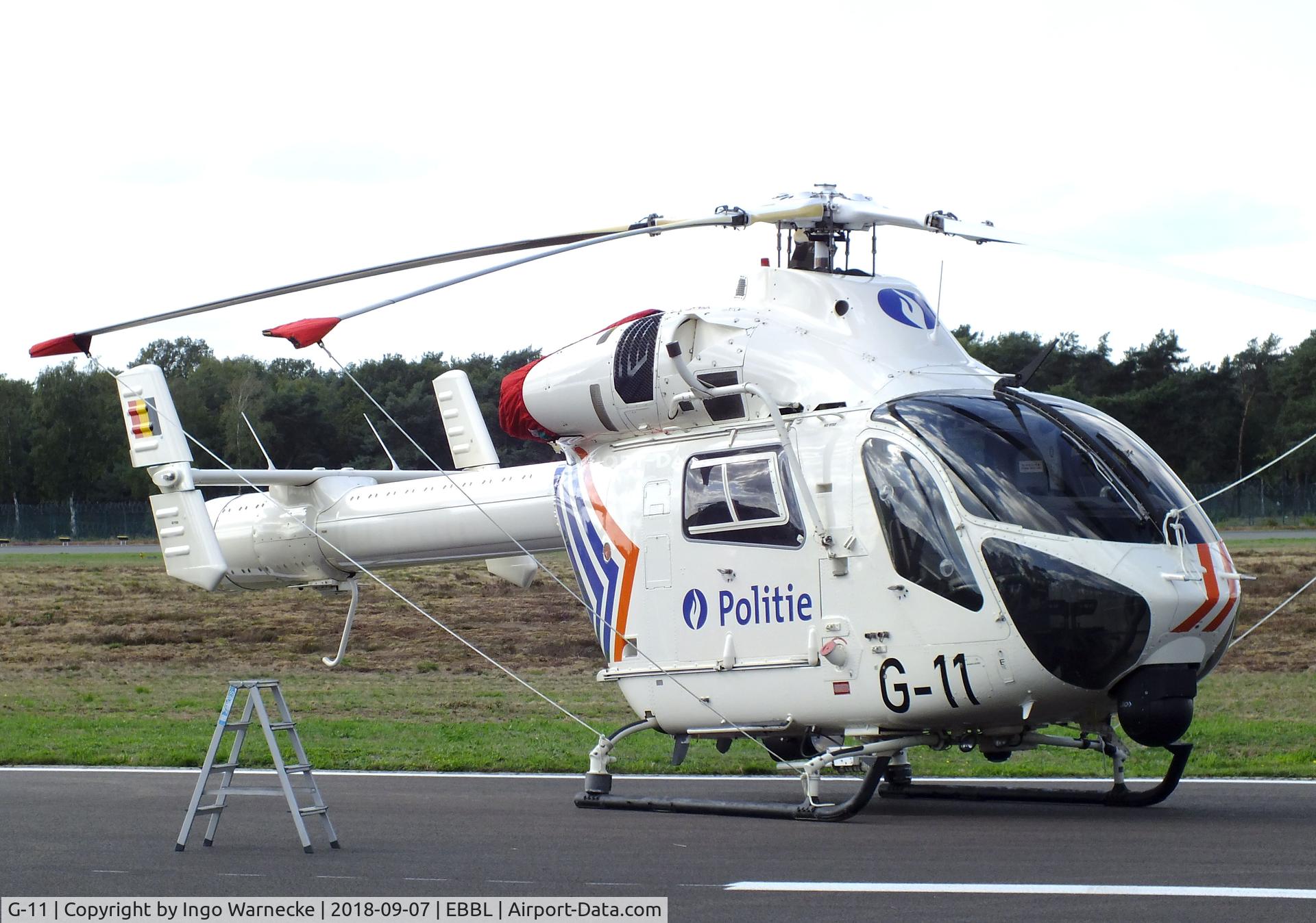 G-11, 1996 McDonnell Douglas MD-900 Explorer C/N 900-00045, McDonnell Douglas MD-900 Explorer of the Belgian Federal Police  at the 2018 BAFD spotters day, Kleine Brogel airbase