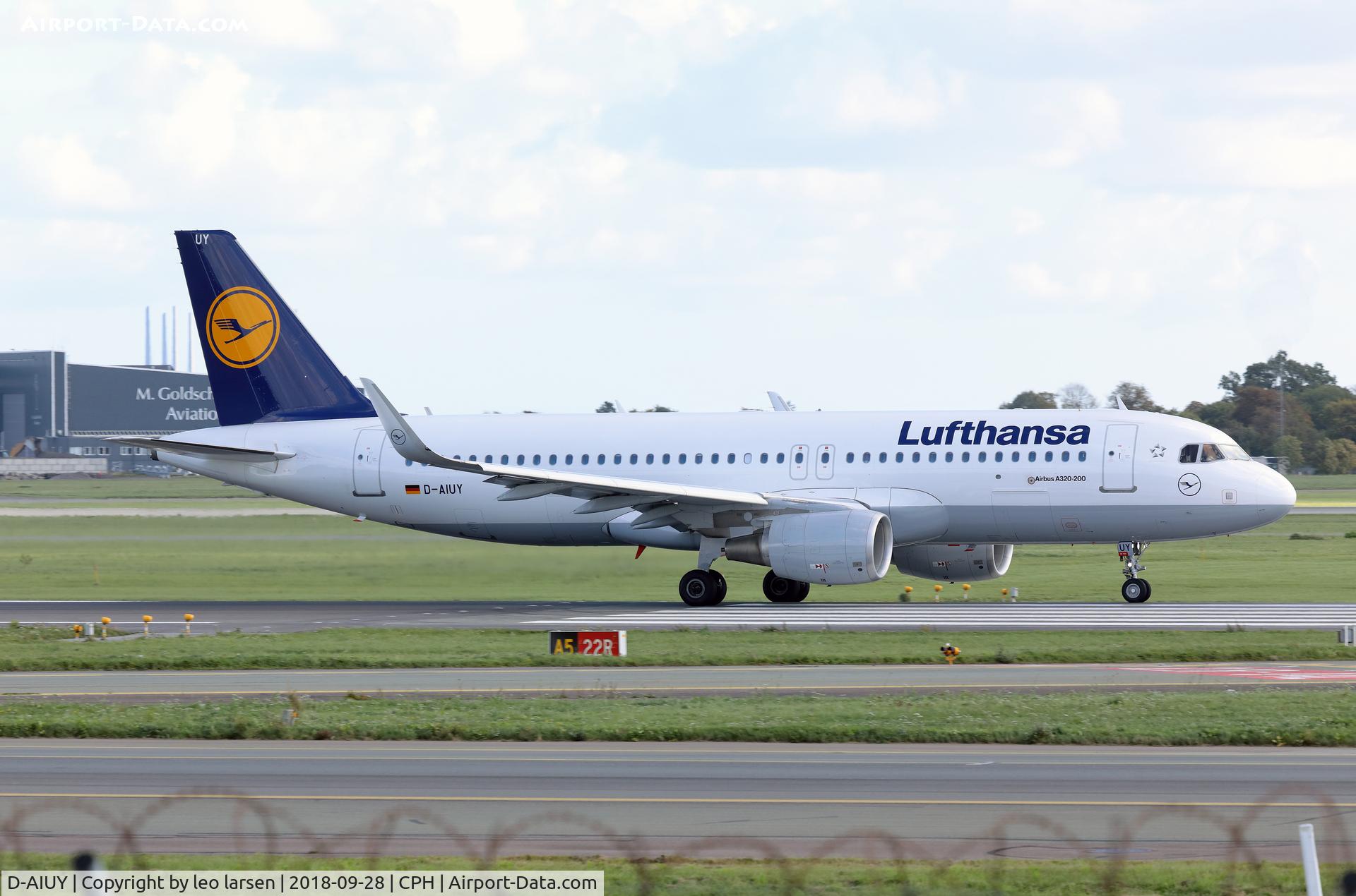 D-AIUY, 2016 Airbus A320-214 C/N 7355, Copenhagen 28.9.2018