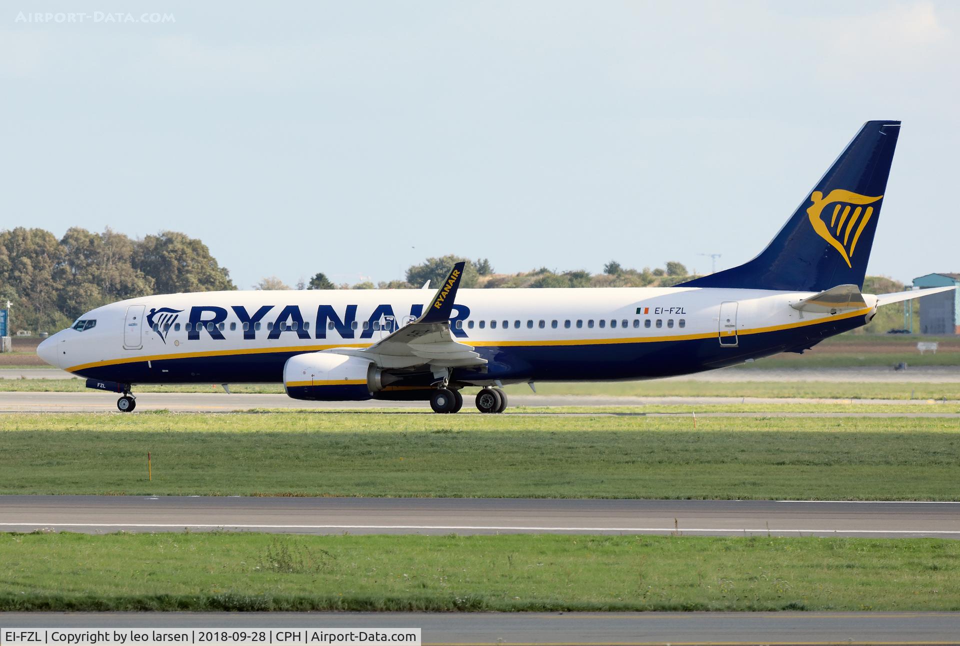 EI-FZL, 2017 Boeing 737-8AS C/N 44784, Copenhagen 28.9.2018