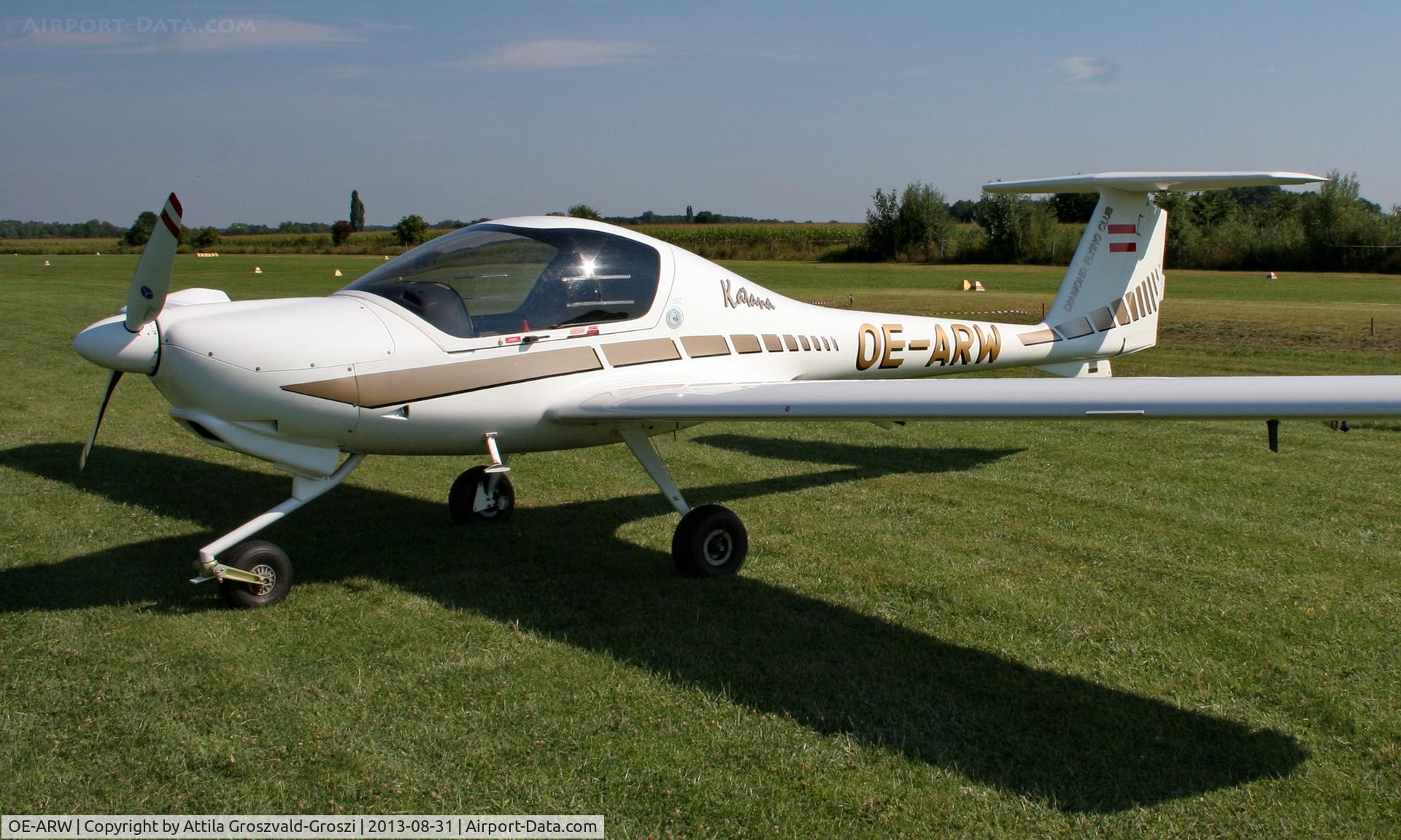OE-ARW, 1997 Diamond DA-20A-1 Katana C/N 10077, II. Cirrus-Hertelendy Aviator's Weekend , Hertelendy Castle Airfield Hungary