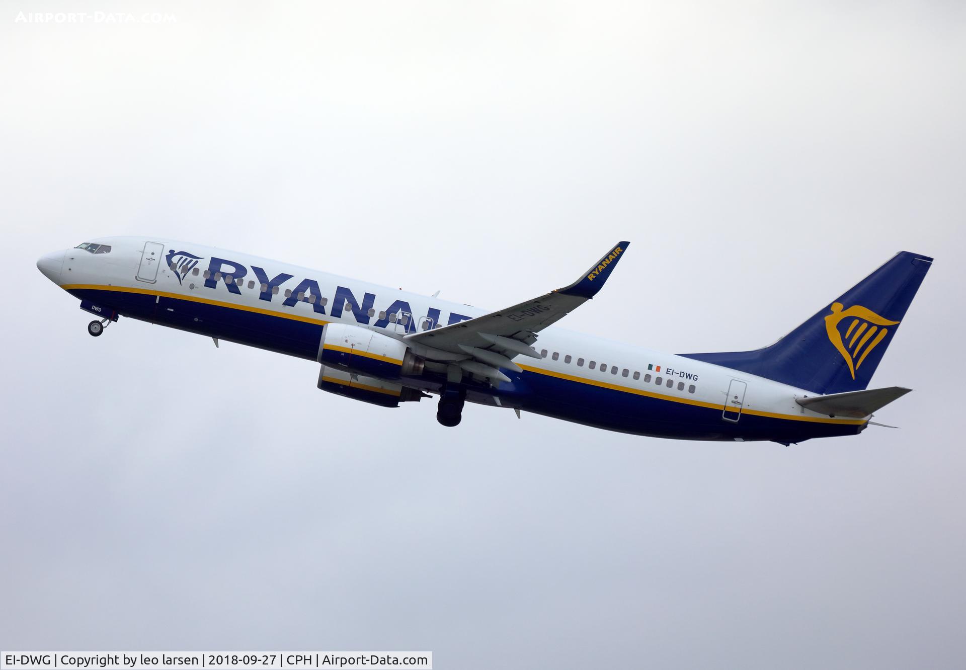 EI-DWG, 2007 Boeing 737-8AS C/N 33620, Copenhagen 27.9.2018