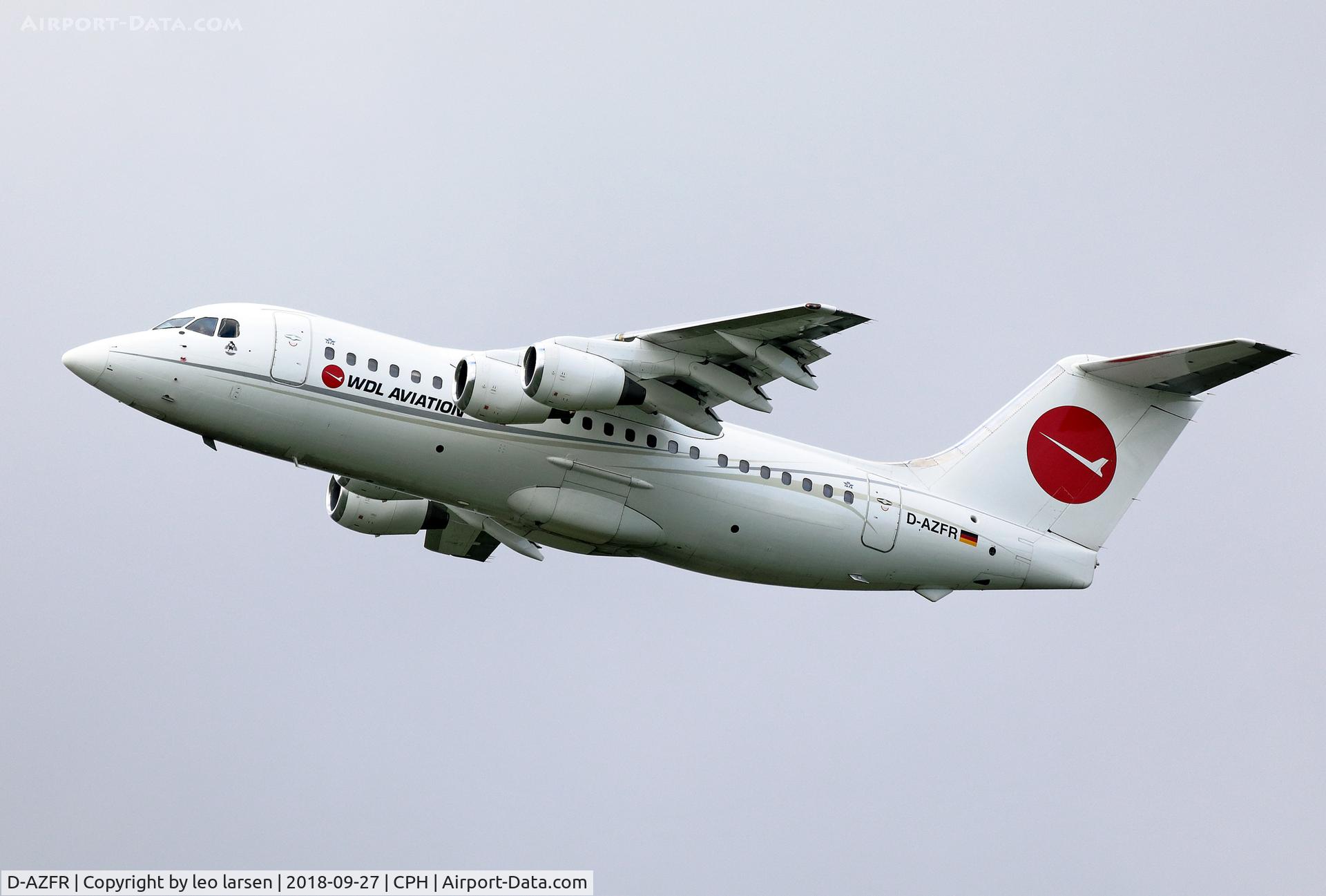 D-AZFR, 1988 British Aerospace BAe.146-200 C/N E2108, Copenhagen 27.9.2018