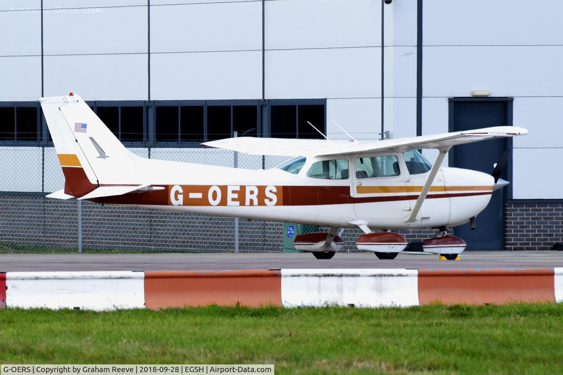 G-OERS, 1977 Cessna 172N C/N 172-68856, Parked at Norwich.