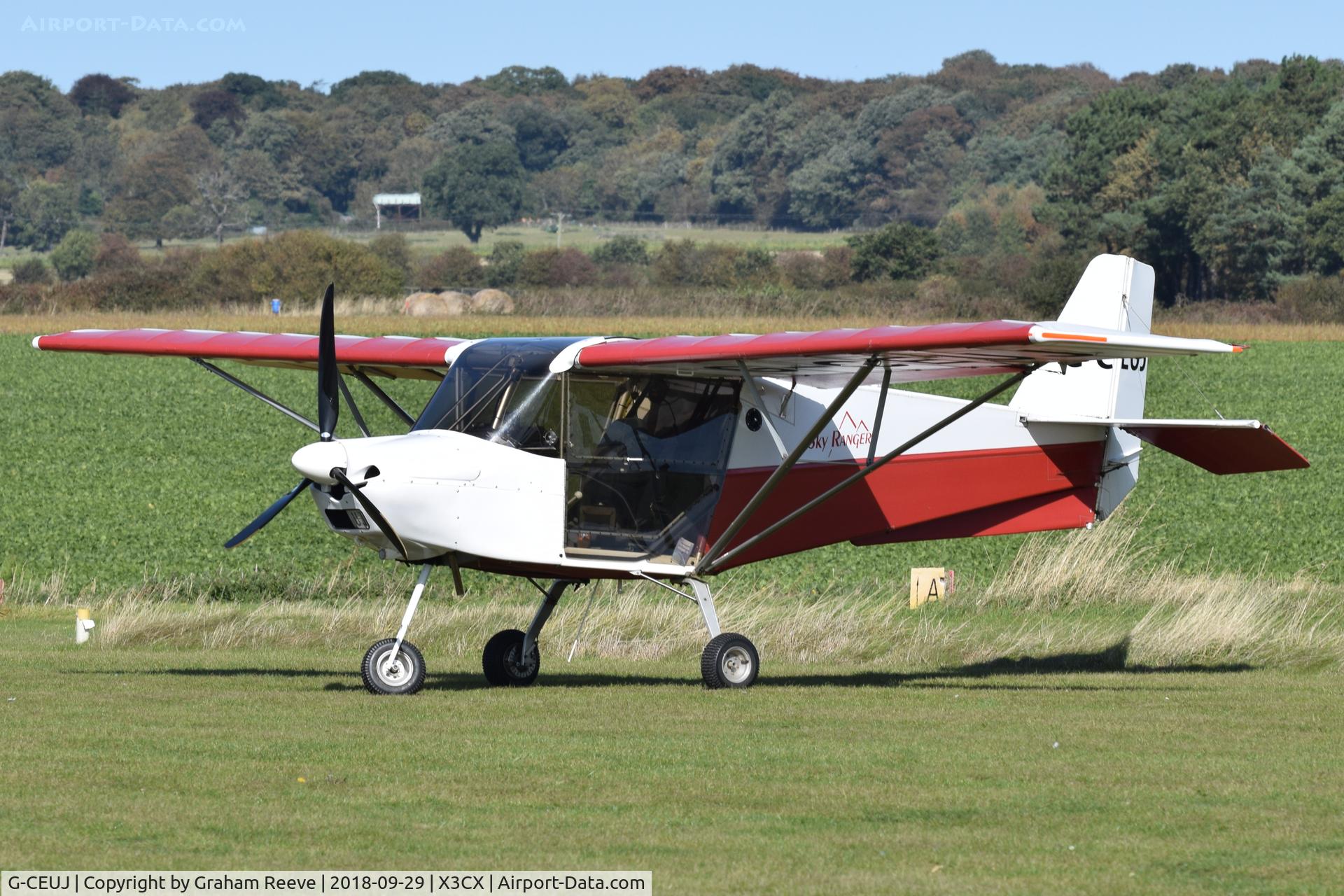 G-CEUJ, 2007 Skyranger Swift 912S(1) C/N BMAA/HB/548, Parked at Northrepps.