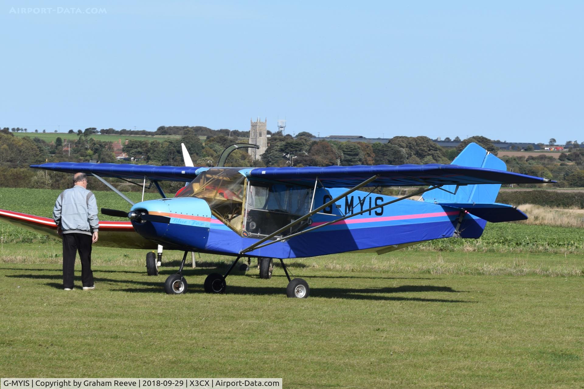 G-MYIS, 1993 Rans S-6ESD Coyote II C/N PFA 204-12382, Parked at Northrepps.