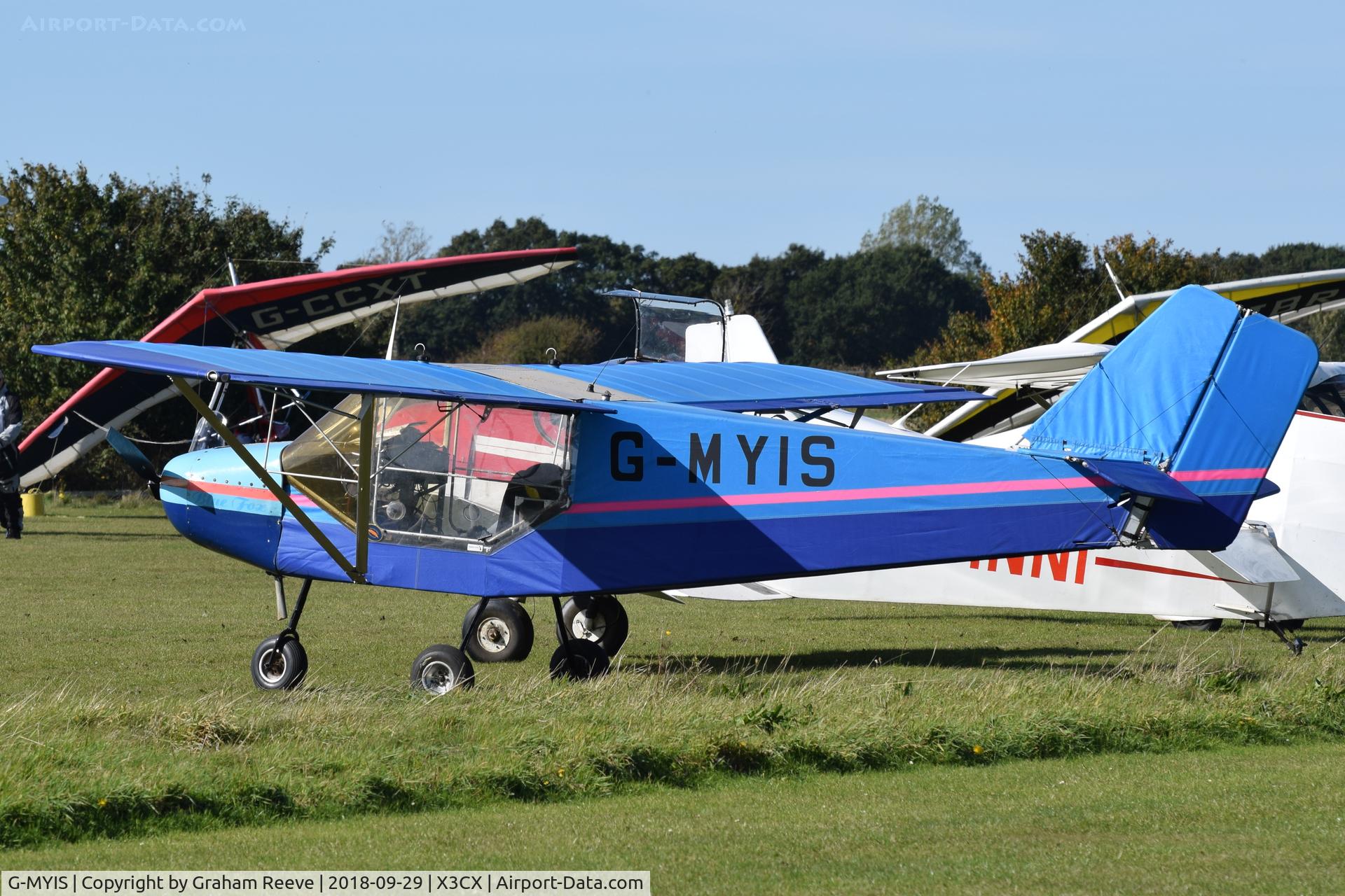 G-MYIS, 1993 Rans S-6ESD Coyote II C/N PFA 204-12382, Parked at Northrepps.