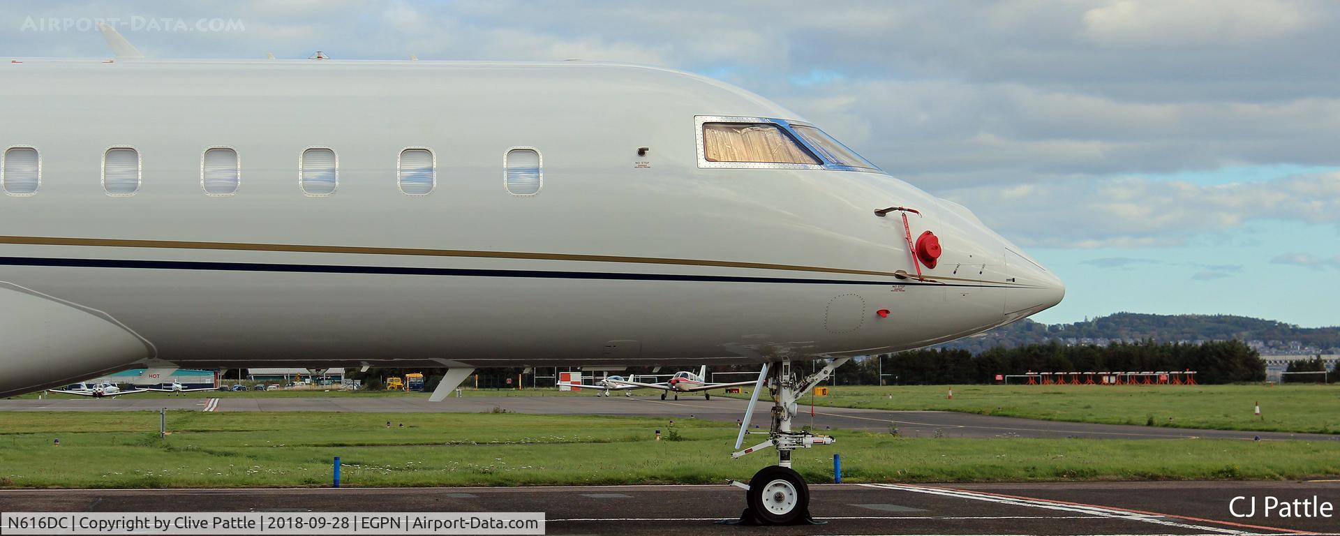 N616DC, 2008 Bombardier BD-700-1A10 Global Express XRS C/N 9296, Close up at Dundee