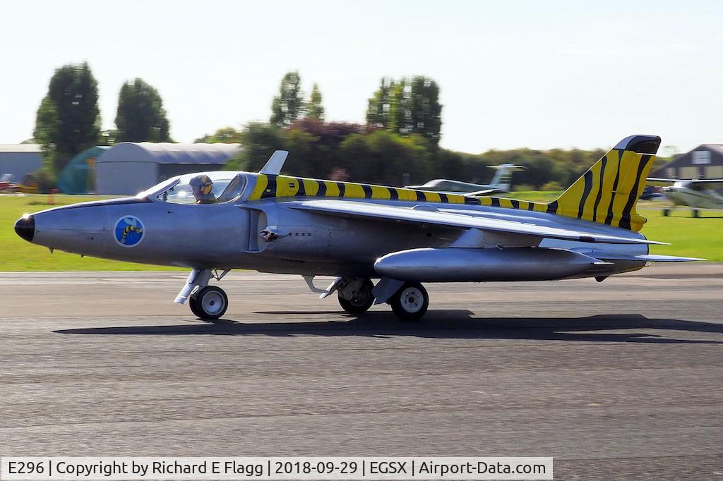E296, Hindustan Gnat F1 C/N GT.135, at North Weald JetFest on 29 Sept 2018